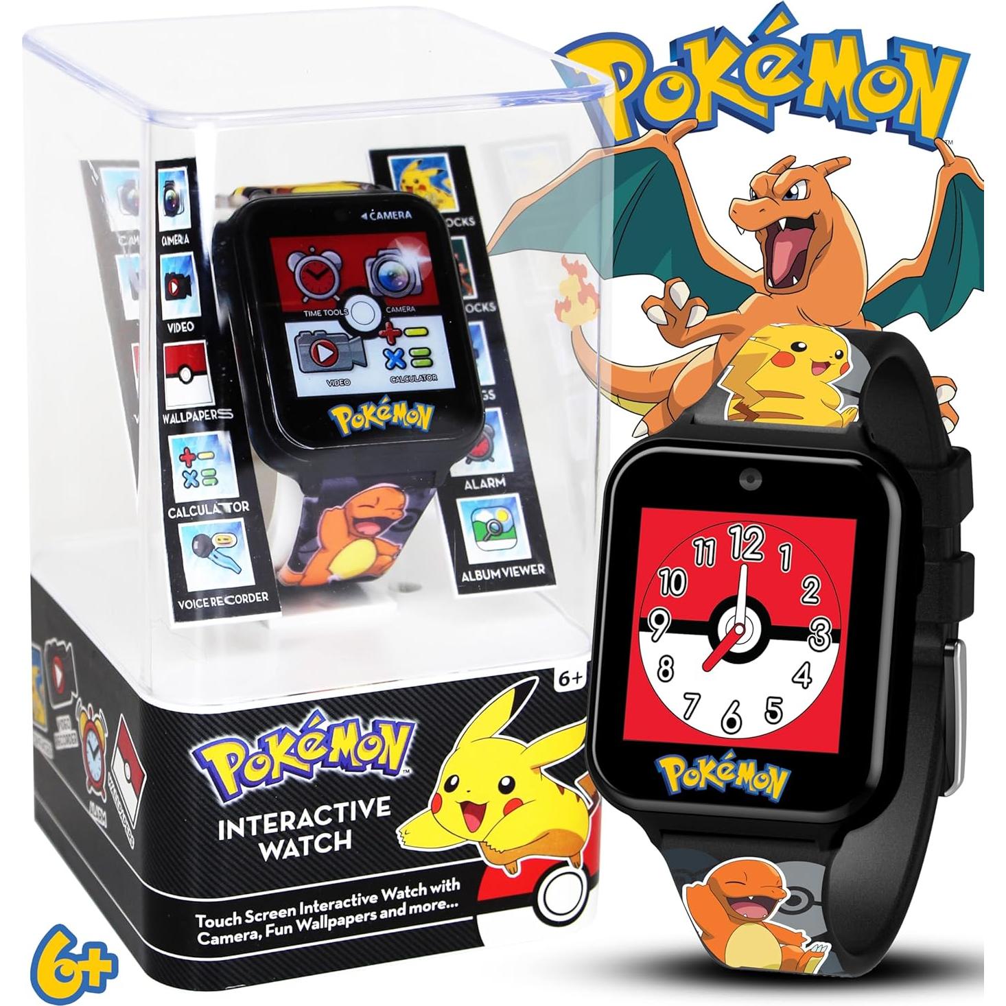 Reloj Inteligente Interactivo Pokémon Pikachu - Niños 10 Funciones
