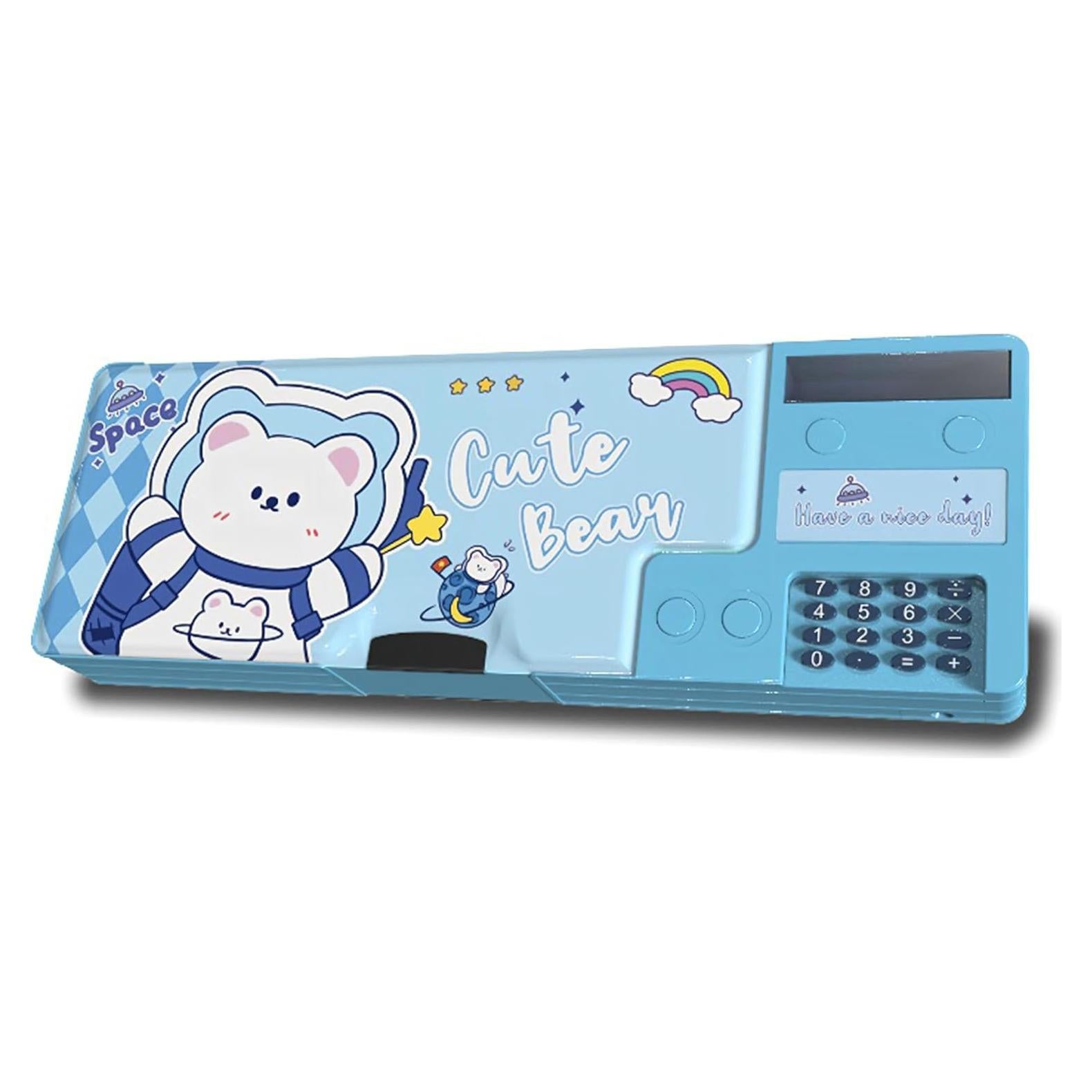 Estuche Multifuncional Ristpal con Calculadora Azul 26x9.2cm