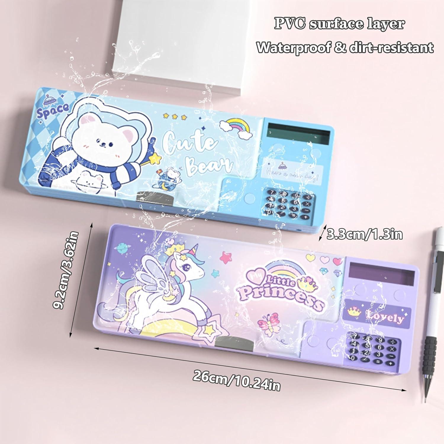 Estuche Multifuncional Ristpal con Calculadora Azul 26x9.2cm