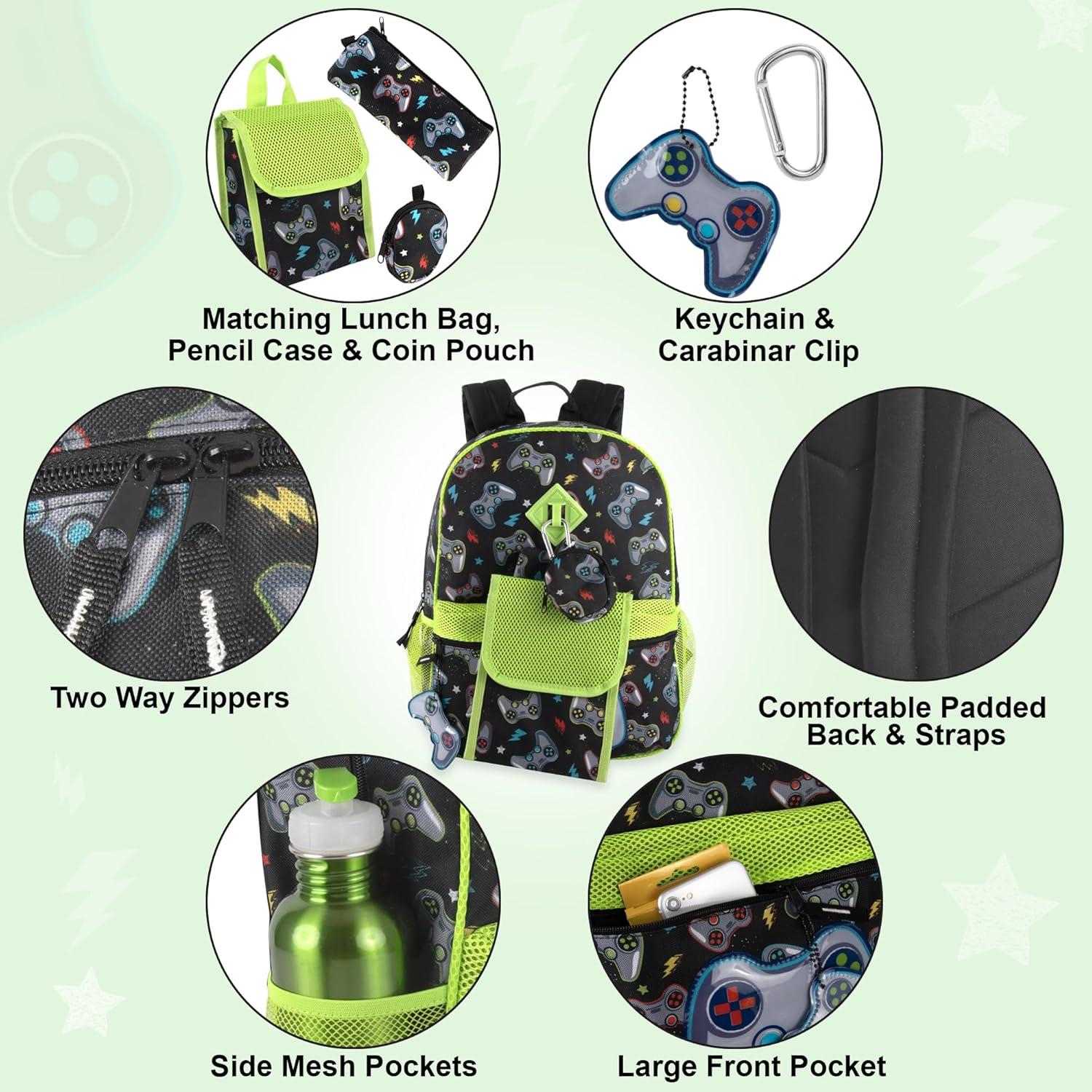 Mochila Escolar Trail Maker 6 en 1 para Niños con Lonchera