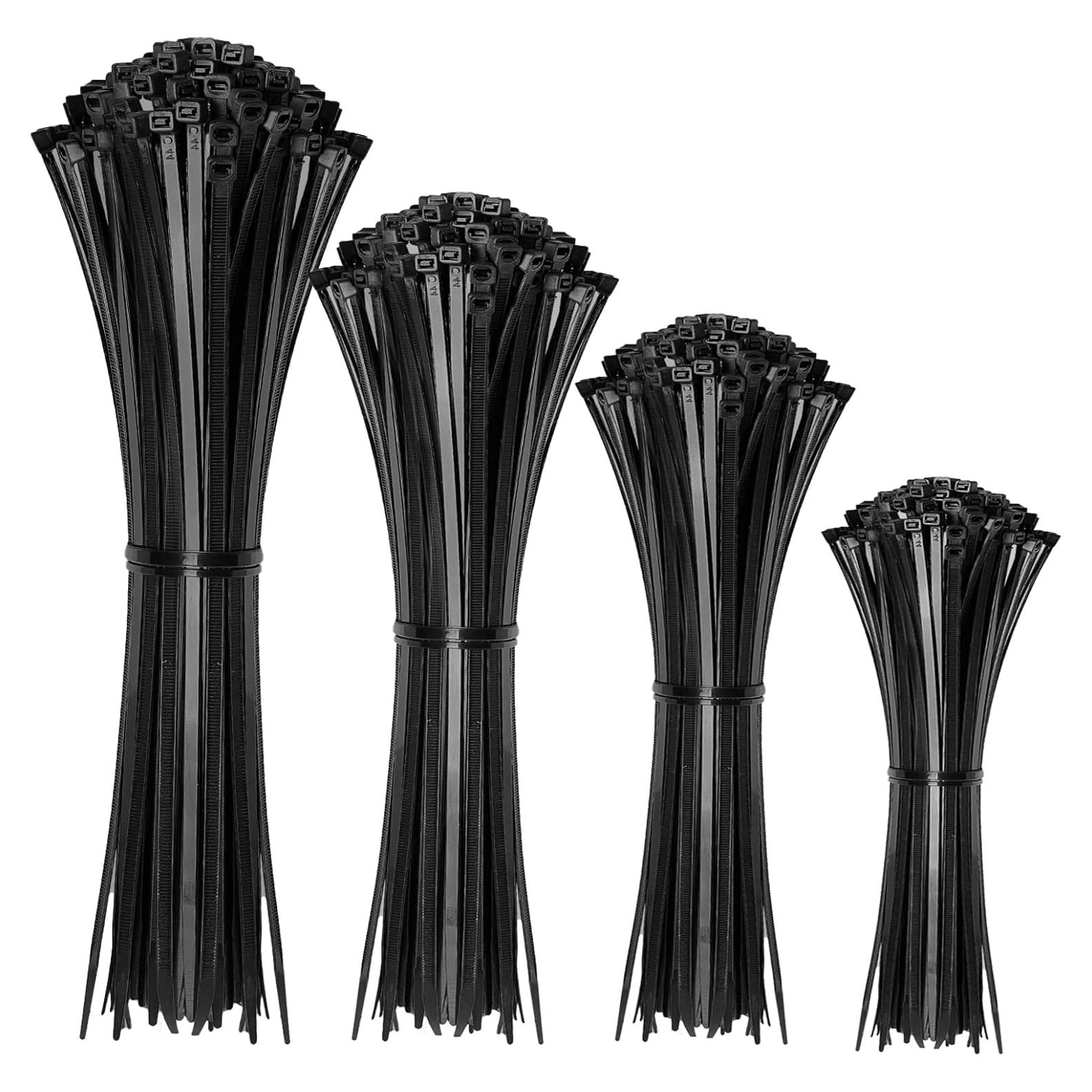 Ataduras de Cables HAVE ME TD 400 Piezas Nylon Negro