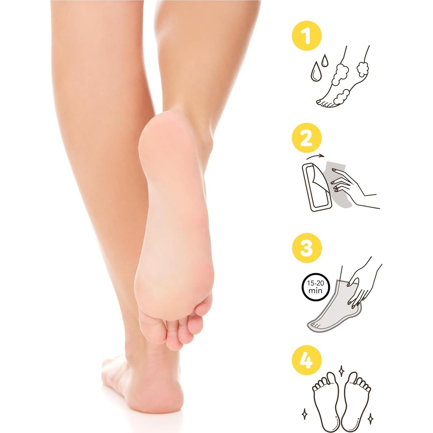 Mascarilla Hidratante para Pies Secos ONSOI 6PK Coco + Cica