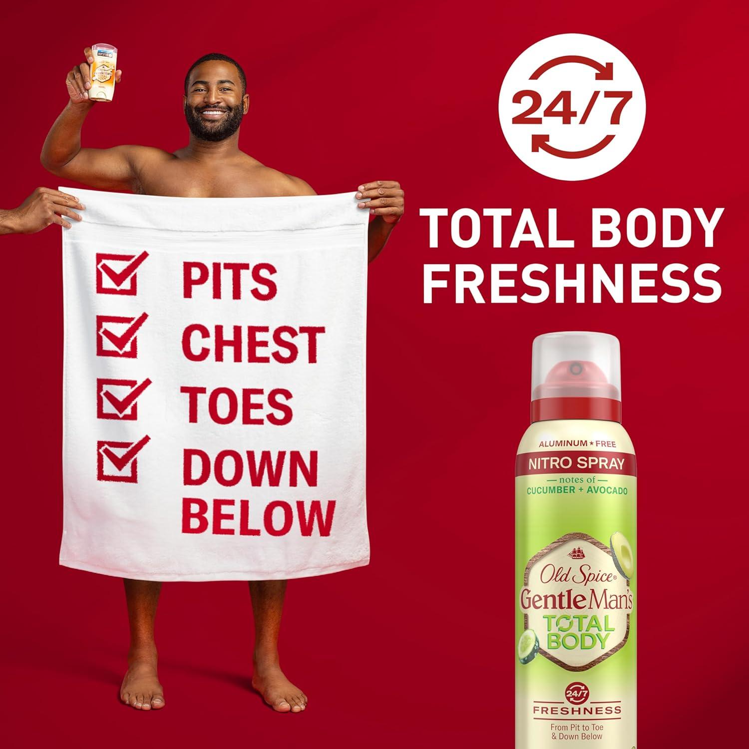 Desodorante en aerosol Old Spice para todo el cuerpo 140 g
