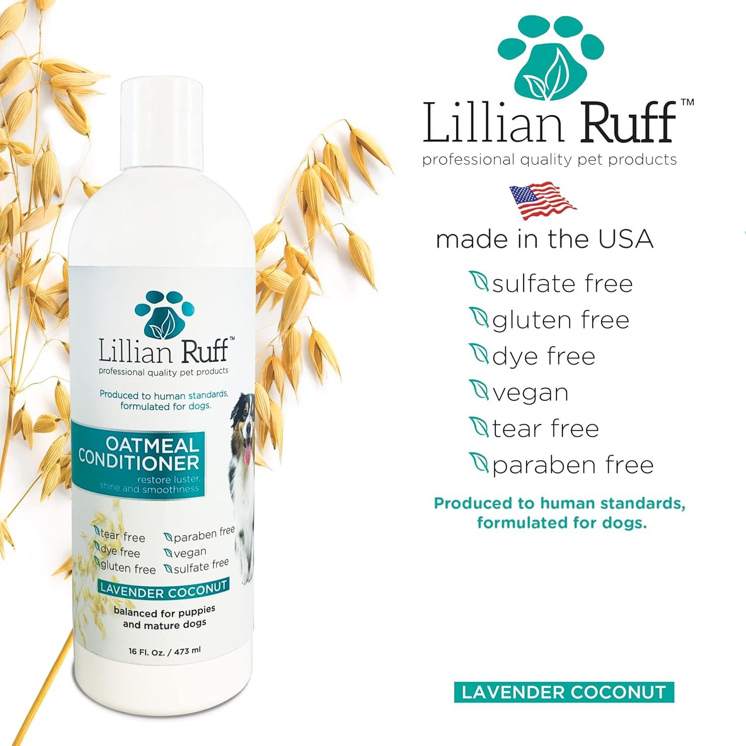 Acondicionador Calmante de Avena Lillian Ruff 0.45 kg para Mascotas