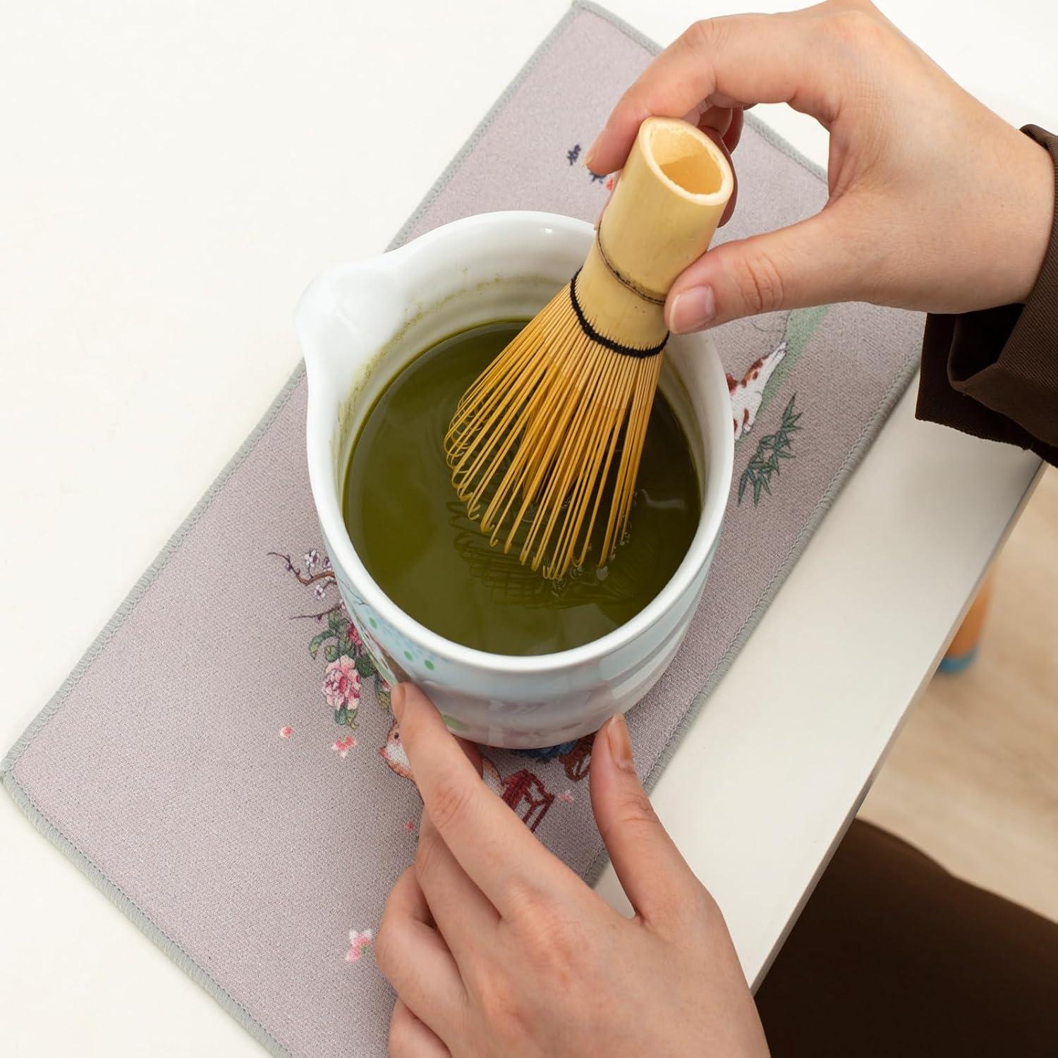 Juego de té de matcha 7 piezas Lavzpqmnr - Tazón cerámica 520ml