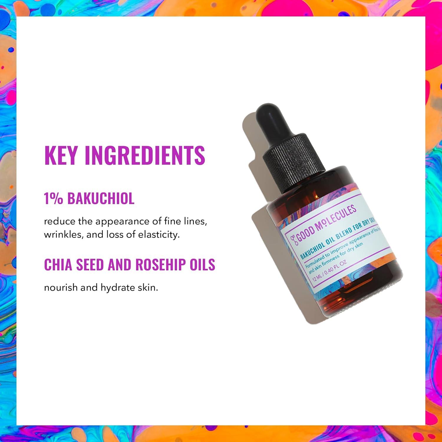 Aceite Hidratante Good Molecules Bakuchiol 12ml Piel Seca