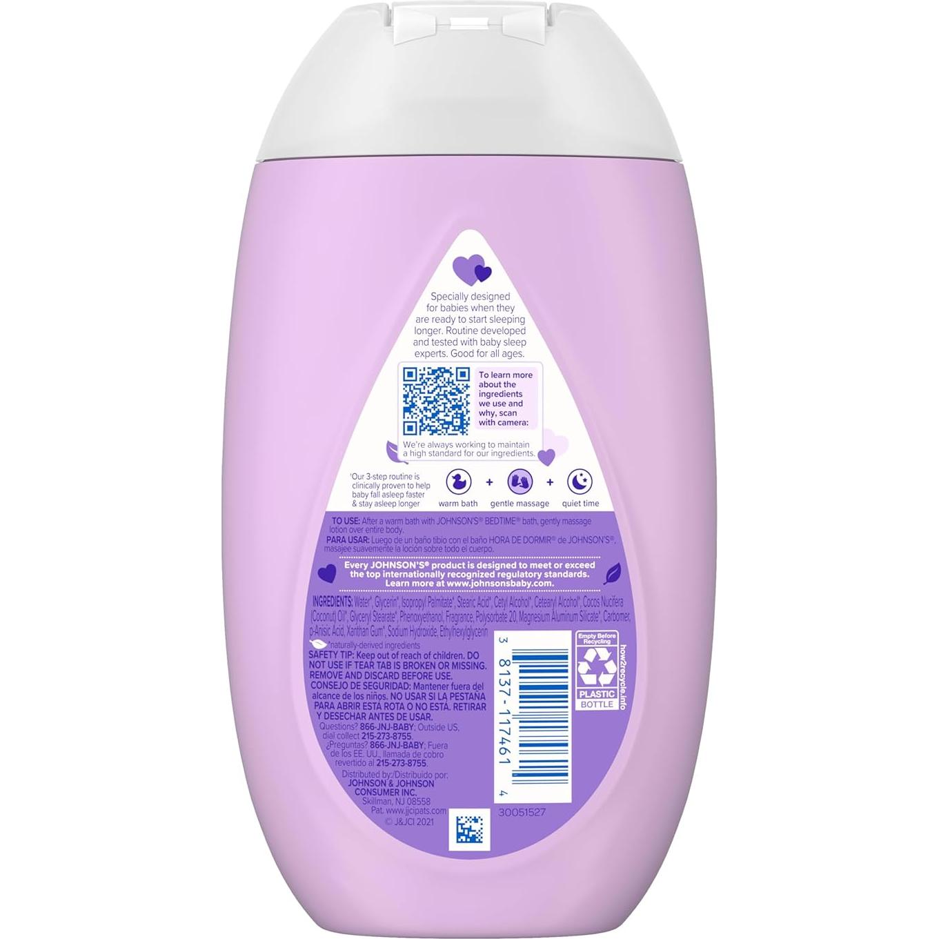 Loción Hidratante para Bebés Johnson's 402 ml NaturalCalm