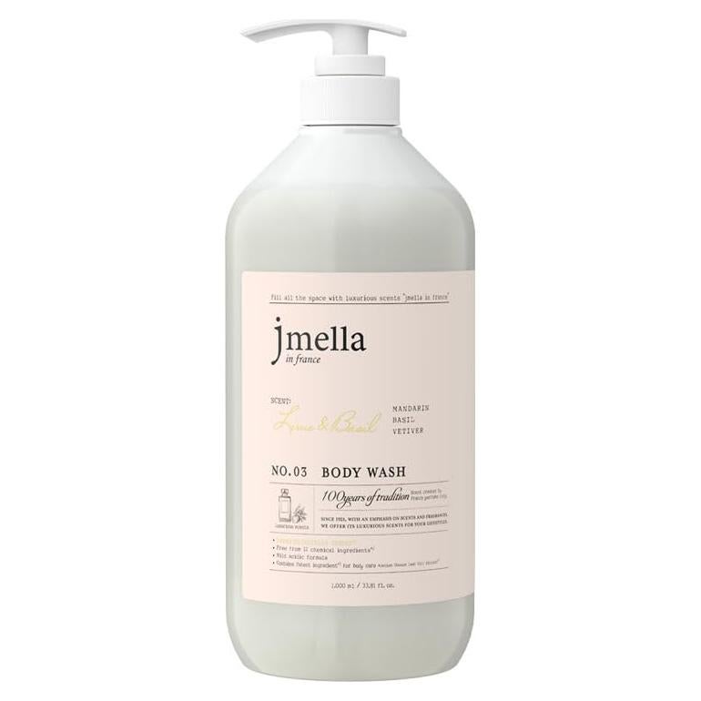 Gel de Ducha jmella Lima y Albahaca 1000 ml - Libre de Parabenos