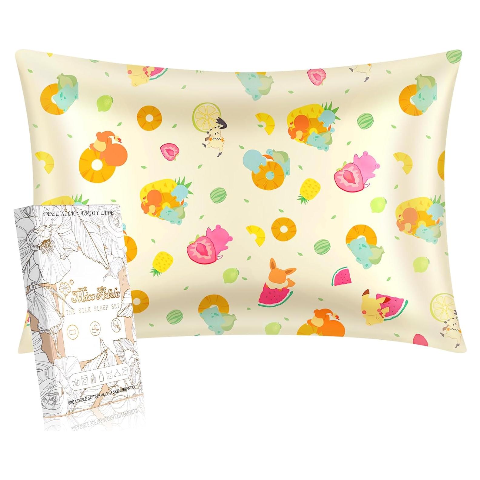 Funda de Almohada de Seda para Niños Miss Adola 50x76 cm Kawaii