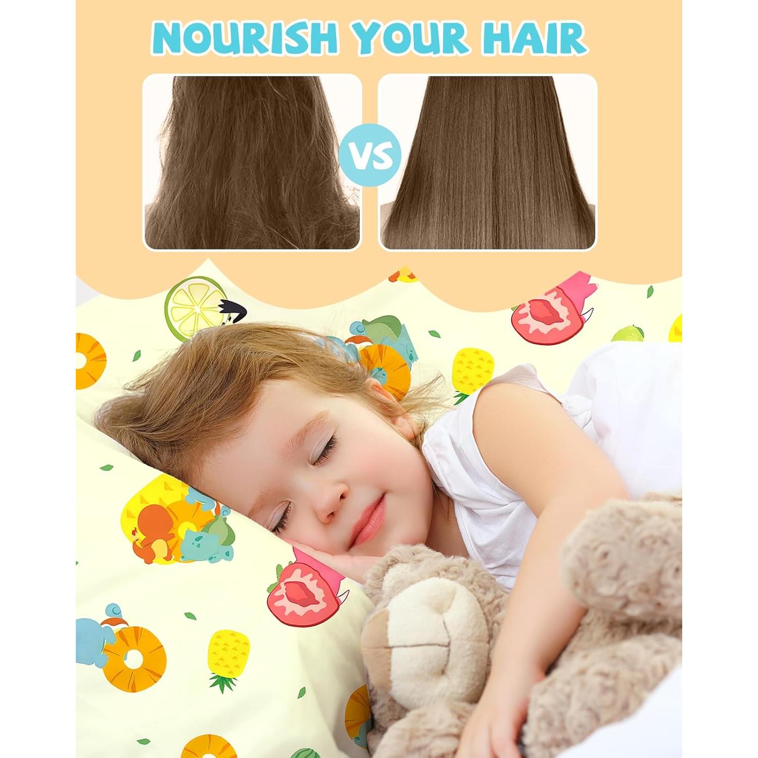 Funda de Almohada de Seda para Niños Miss Adola 50x76 cm Kawaii