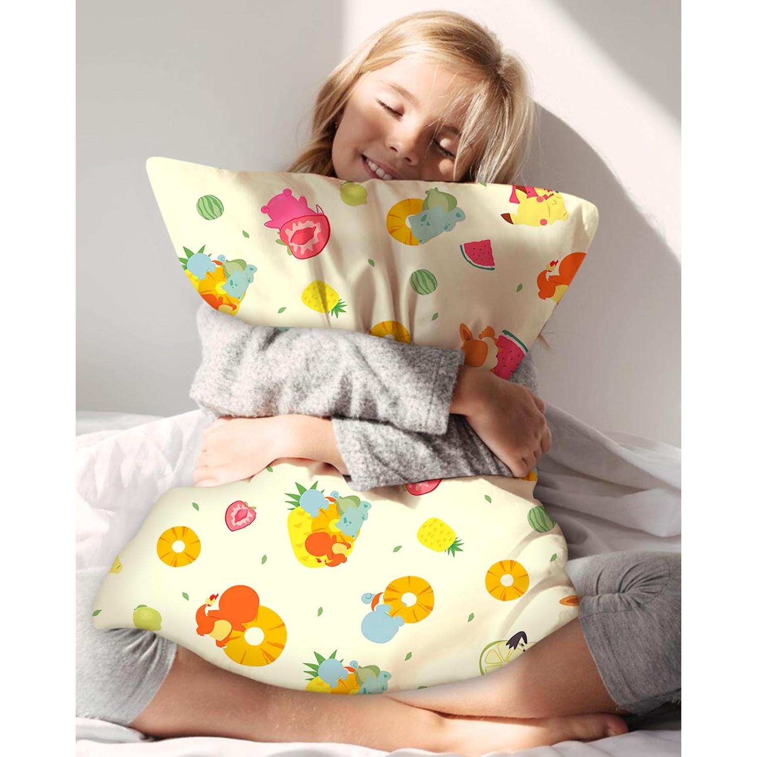 Funda de Almohada de Seda para Niños Miss Adola 50x76 cm Kawaii