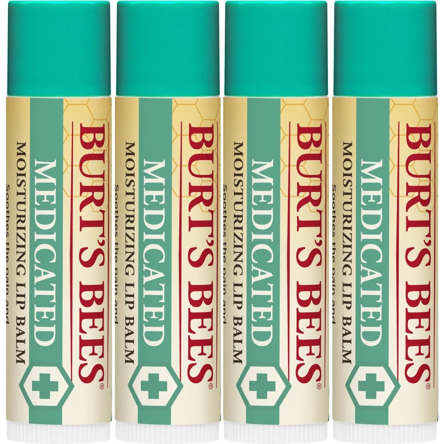 Balm de Labios Medicado Burt's Bees 4 Tubos 4.25 g Natural