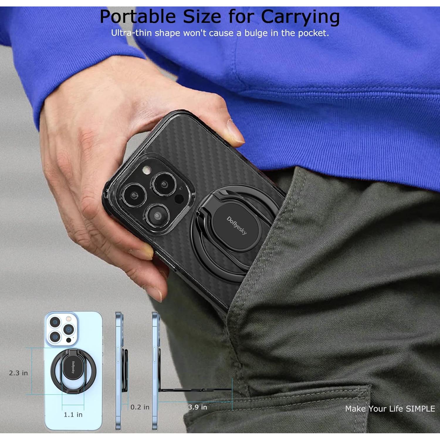 Soporte de Anillo Magnético Doflyesky para Teléfono MagSafe