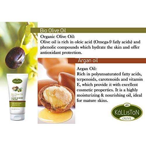 Crema Hidratante Natural Kalliston 148 ml Aceite de Oliva y Argan