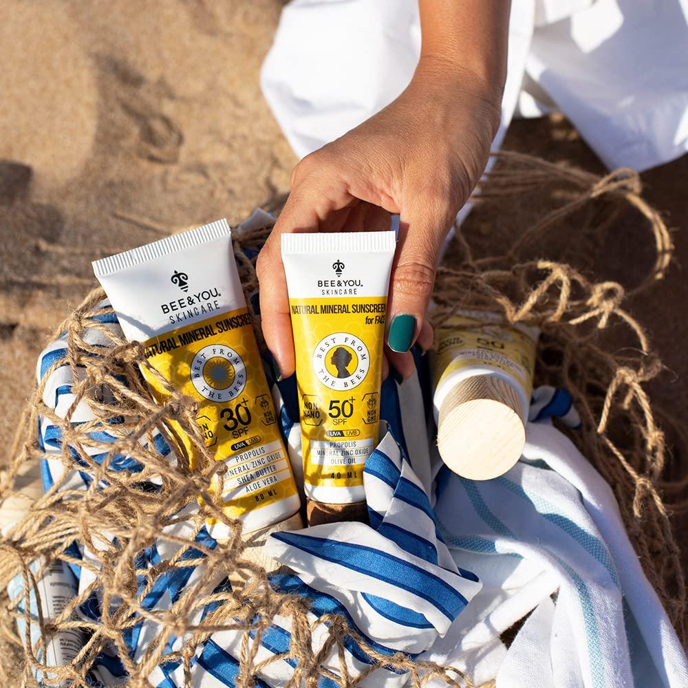 Paquete Bee y Tú: Protector Solar SPF 50 + Balsamo Labial Natural