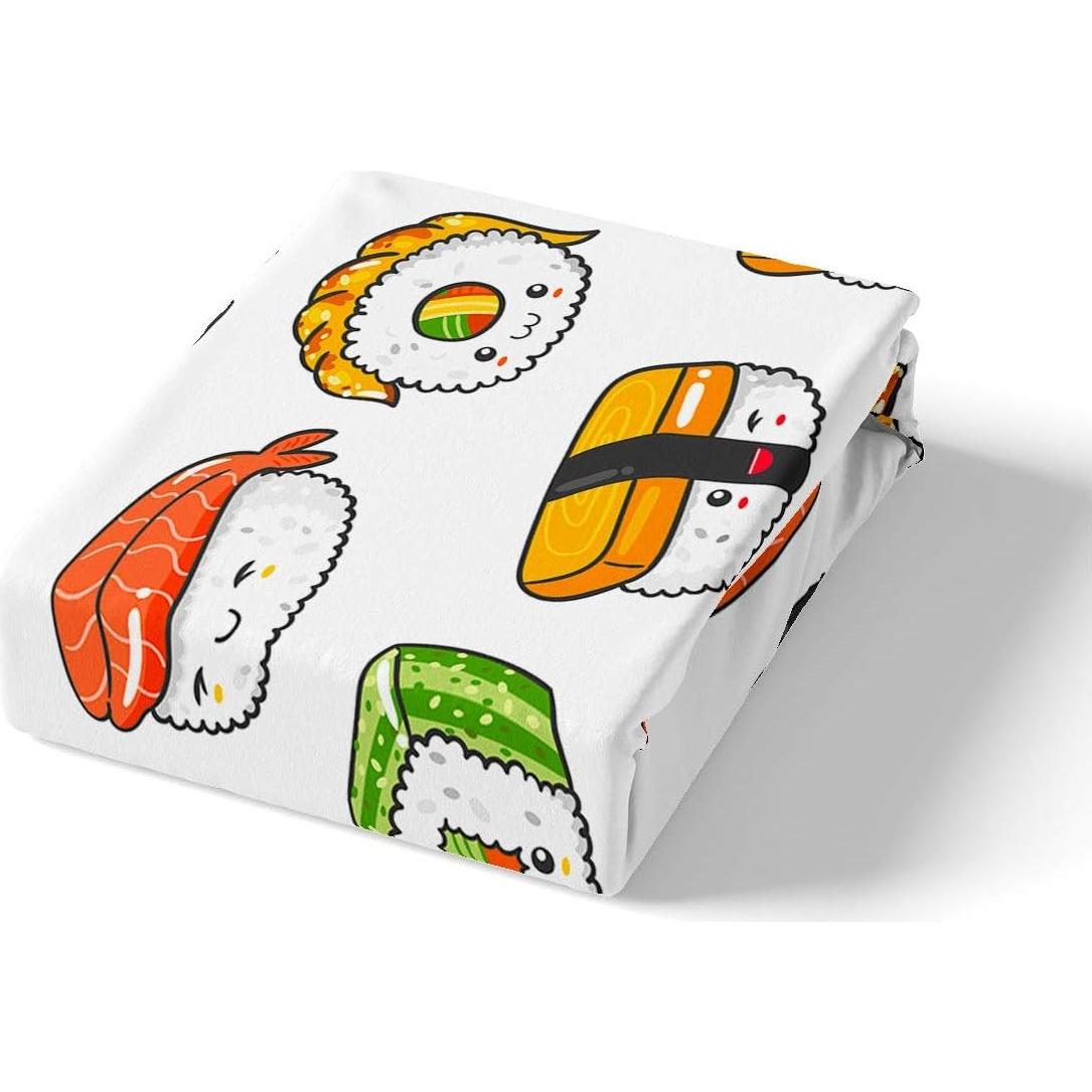 Juego de Sábanas Individual Feelyou Microfibra Sushi 99x191cm