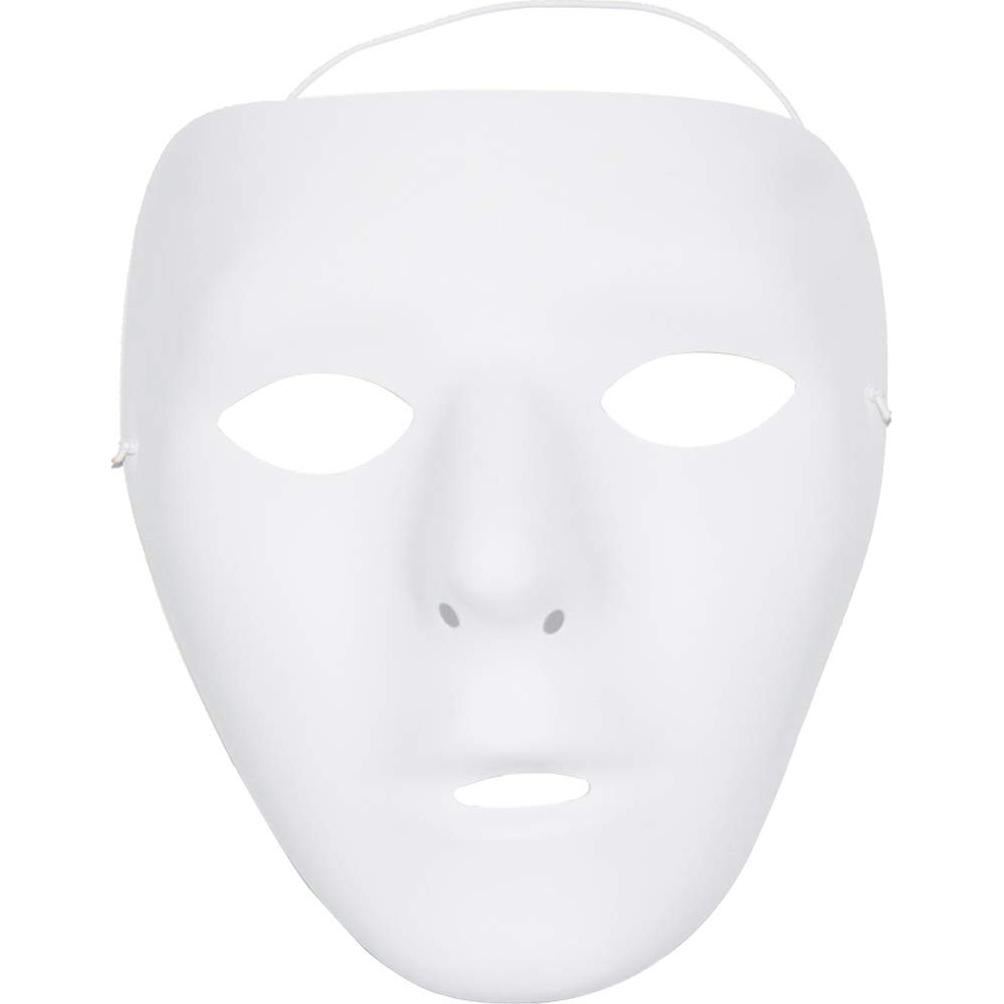Máscara Blanca Escalofriante Kvvdi para Halloween - Femenina