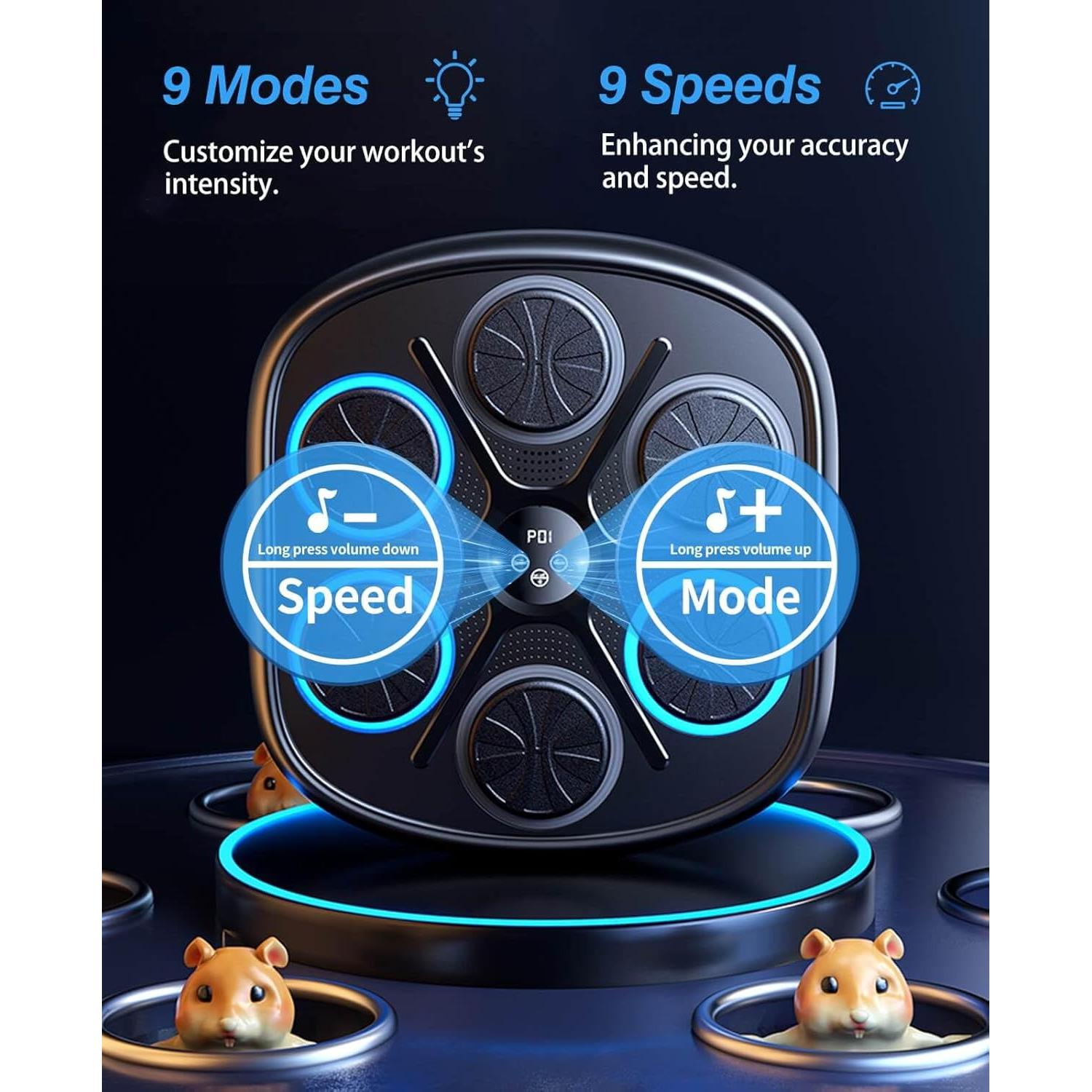 Máquina de Boxeo Musical ROIPXM con Guantes y Bluetooth