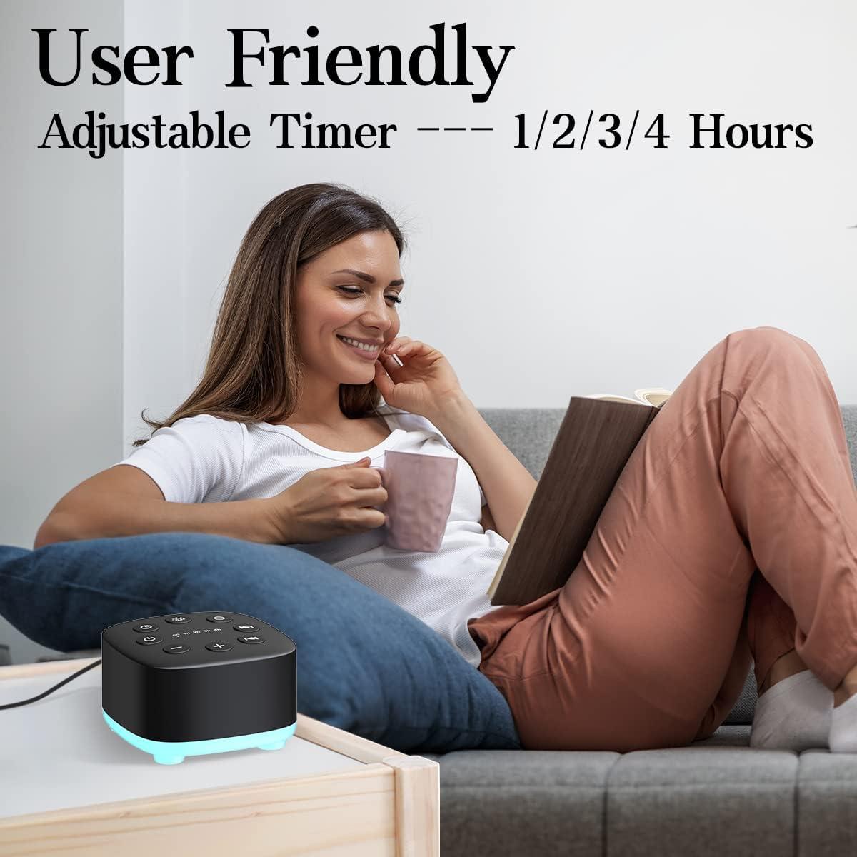 Máquina de Ruido Blanco Meditation 30 Sonidos 32 Niveles Volumen