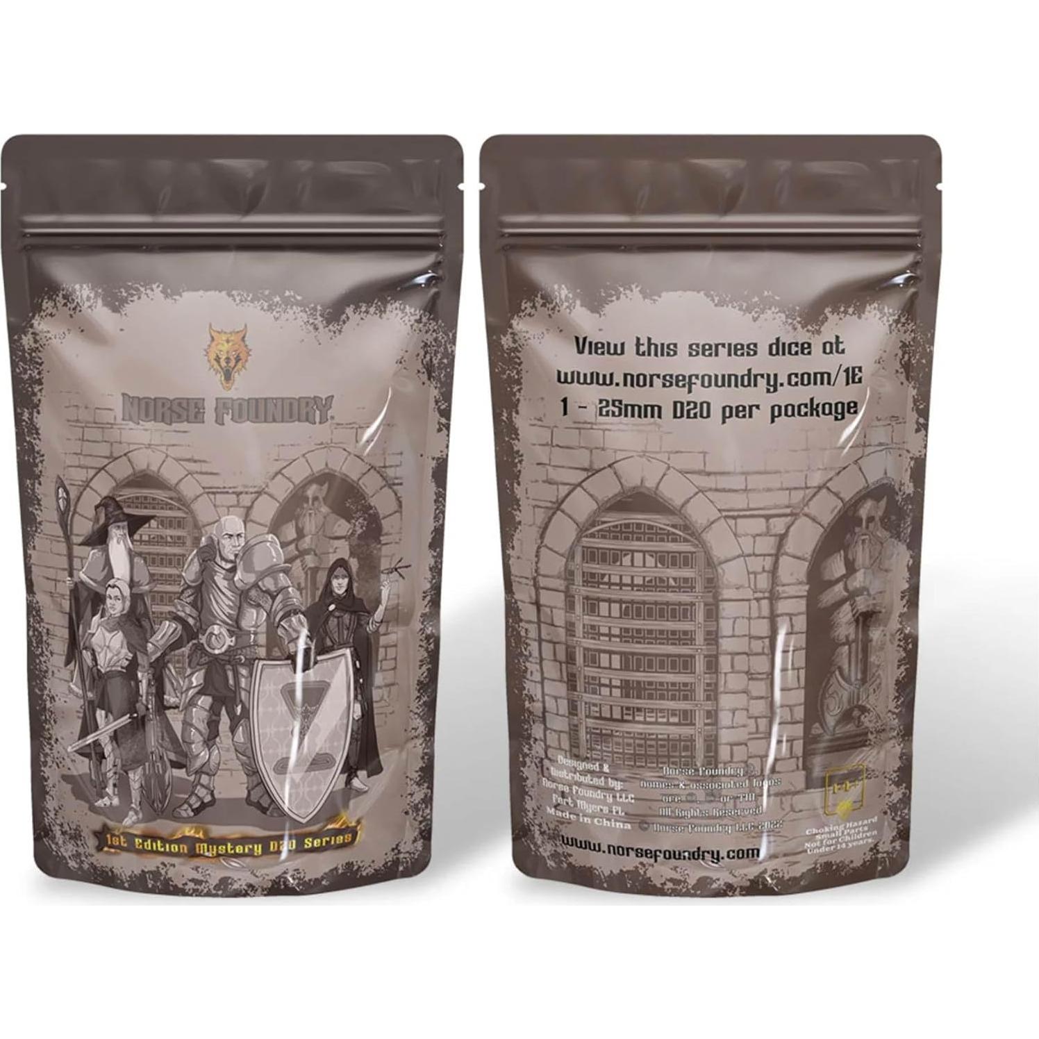 Dado D20 Misterioso Norse Foundry 1ra Edición 25mm RPG