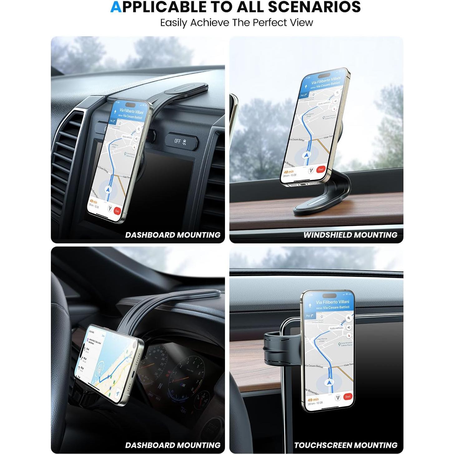 Soporte para coche MagSafe eSamcore 2024, brazo flexible