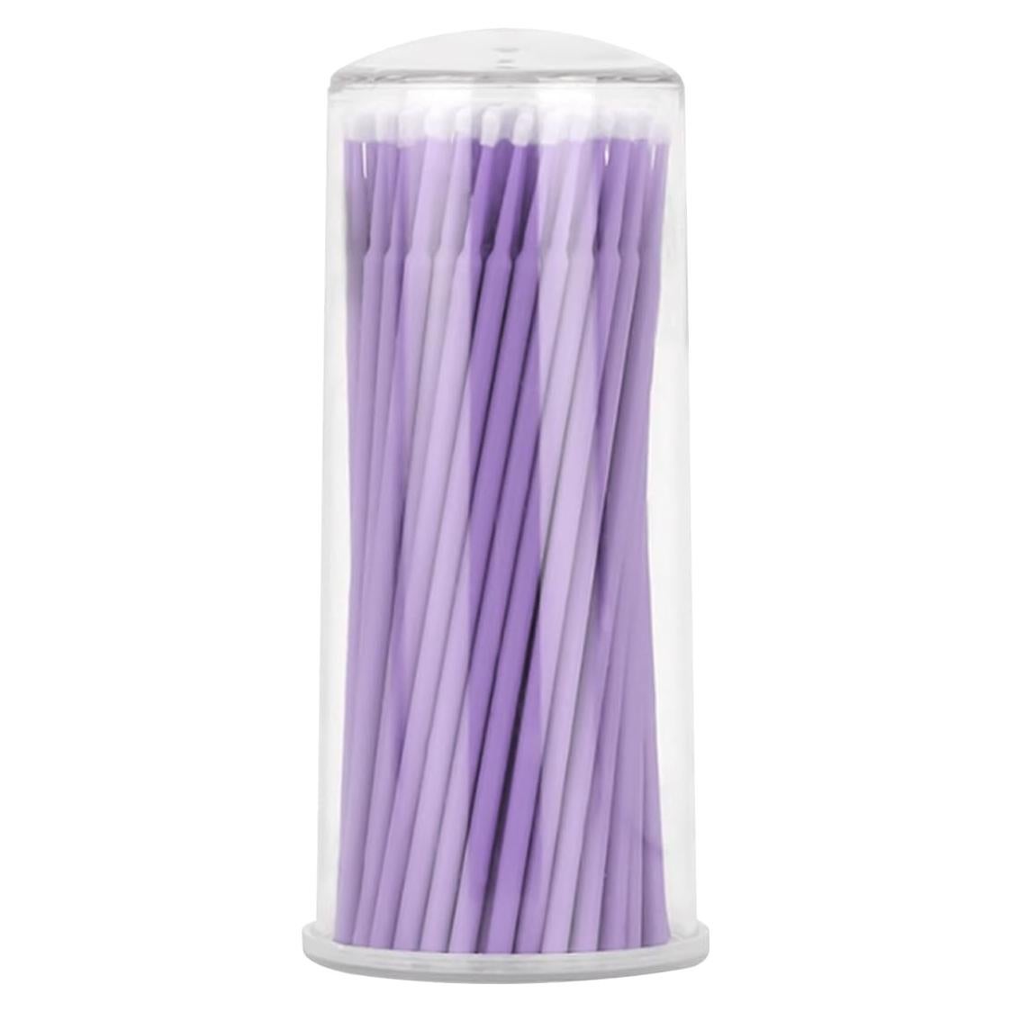 100 Pinceles de Pintura de Retocado LAINLOY 1.5mm Púrpura Claro