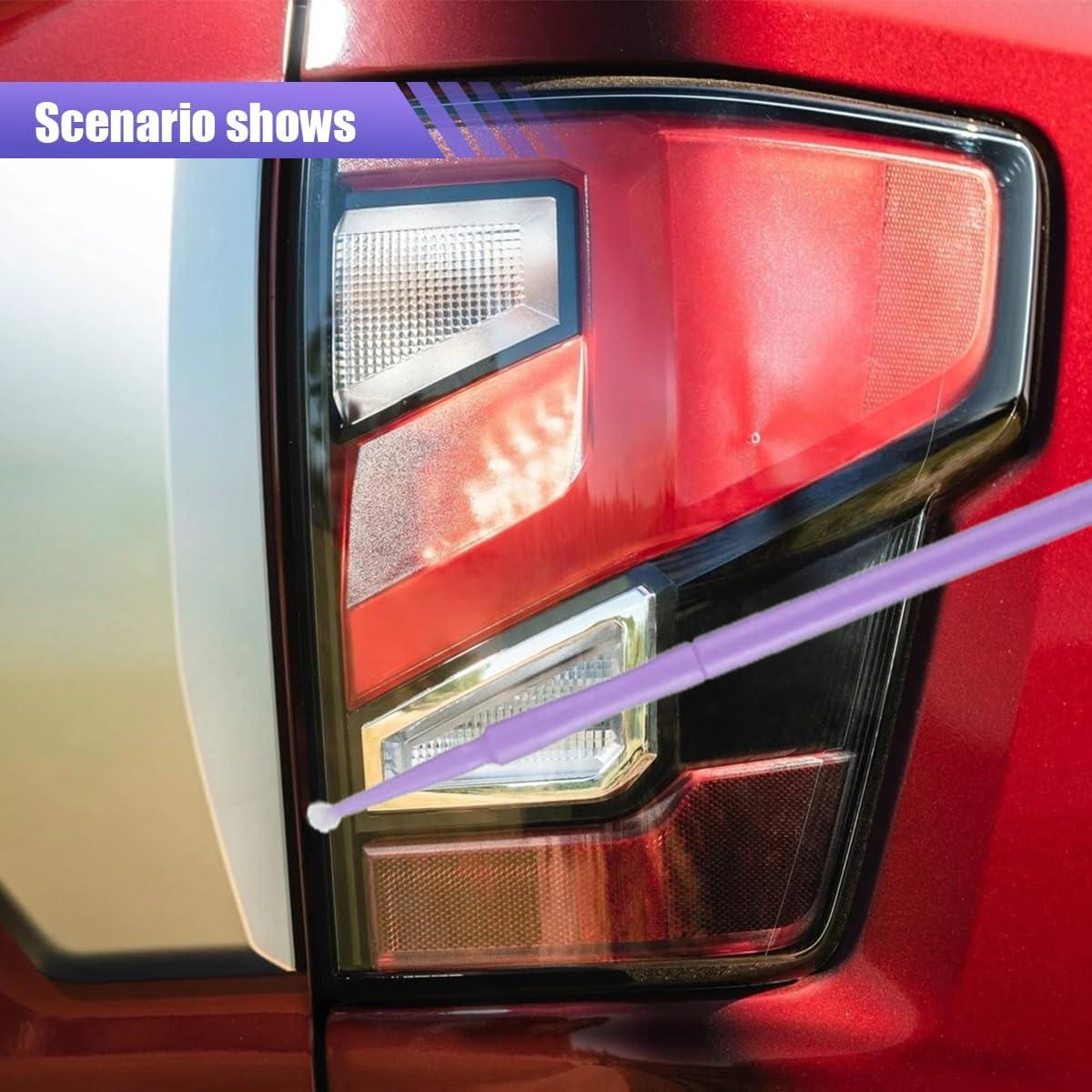 100 Pinceles de Pintura de Retocado LAINLOY 1.5mm Púrpura Claro