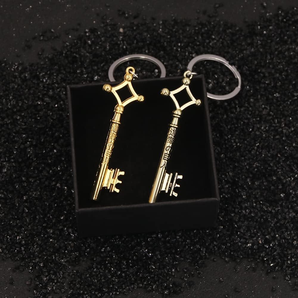 Llavero de Anime AOT Eren Jaeger - Llave del Sótano Dorado