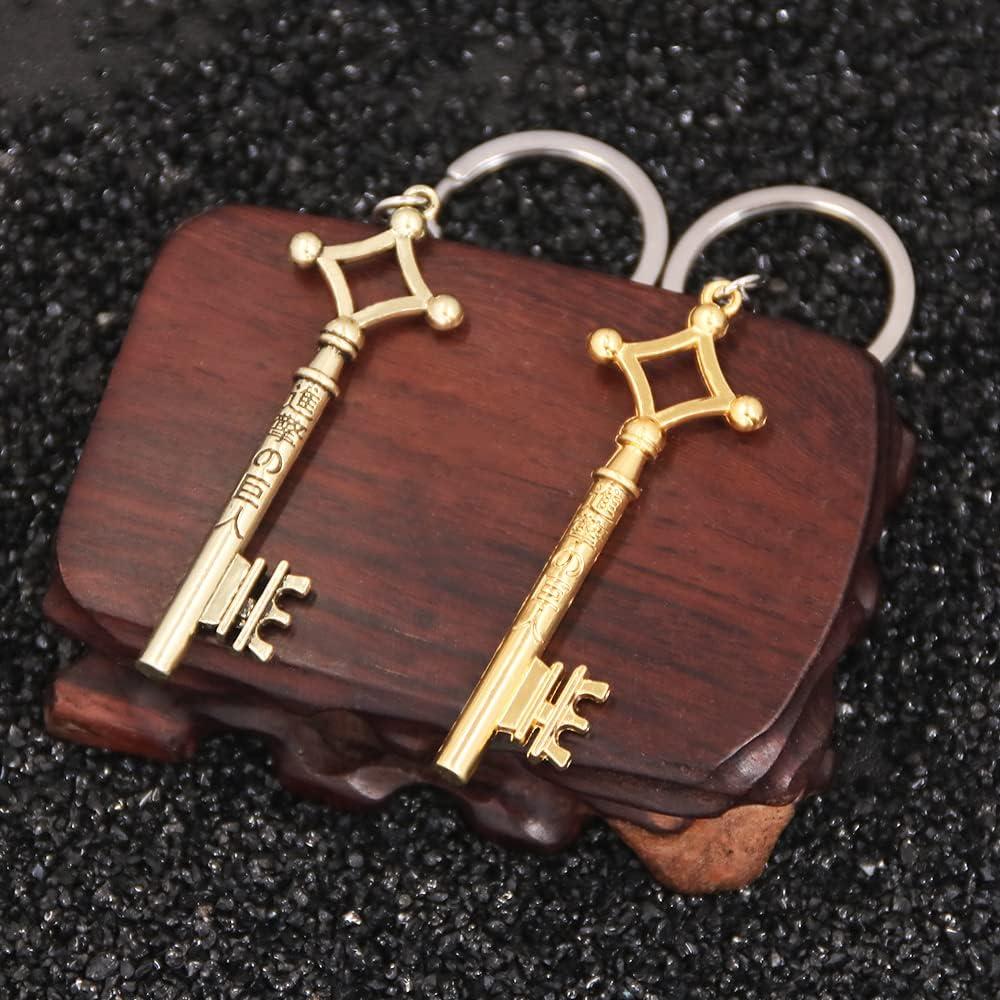 Llavero de Anime AOT Eren Jaeger - Llave del Sótano Dorado