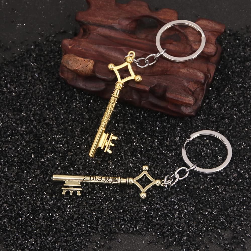 Llavero de Anime AOT Eren Jaeger - Llave del Sótano Dorado