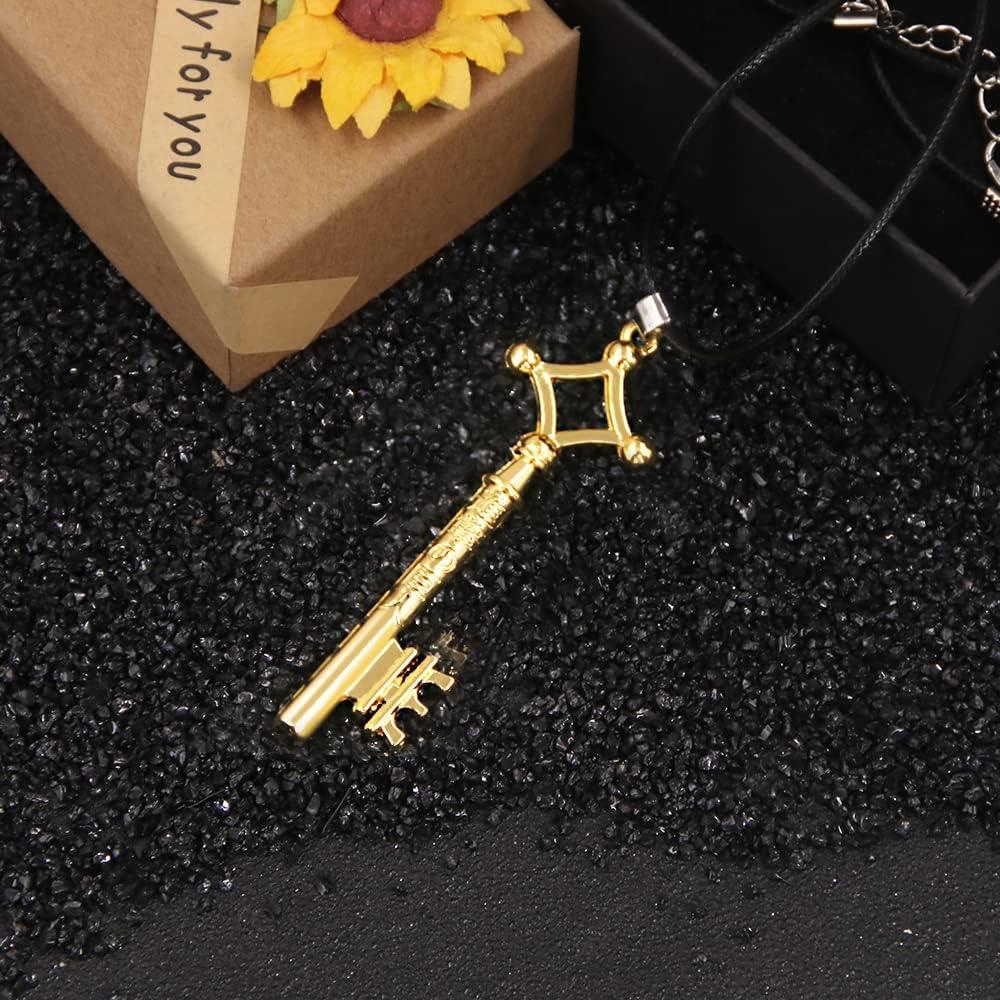 Llavero de Anime AOT Eren Jaeger - Llave del Sótano Dorado