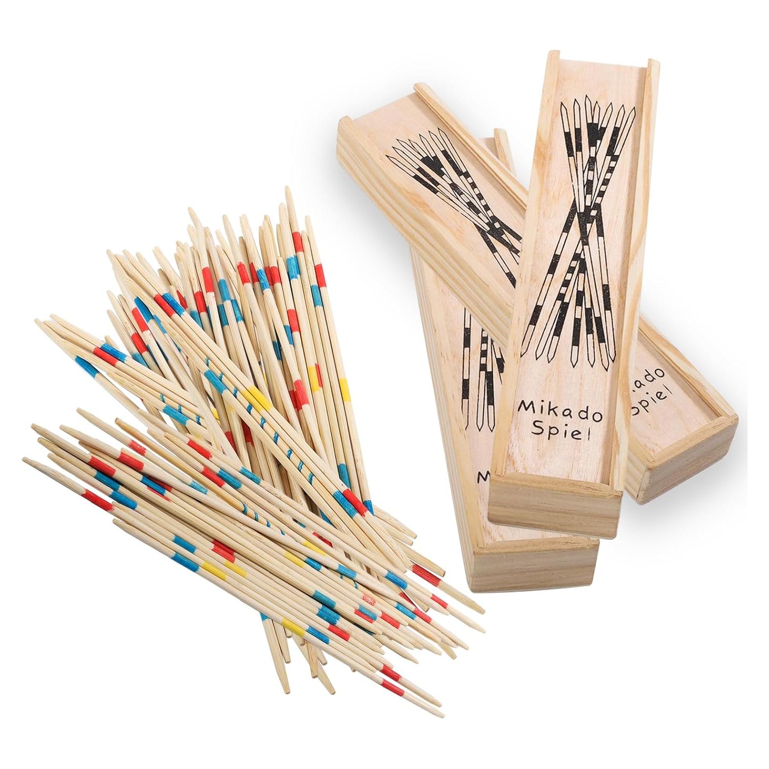 Juego de Palitos de Recoger HuangQiao - 93 Piezas con Caja