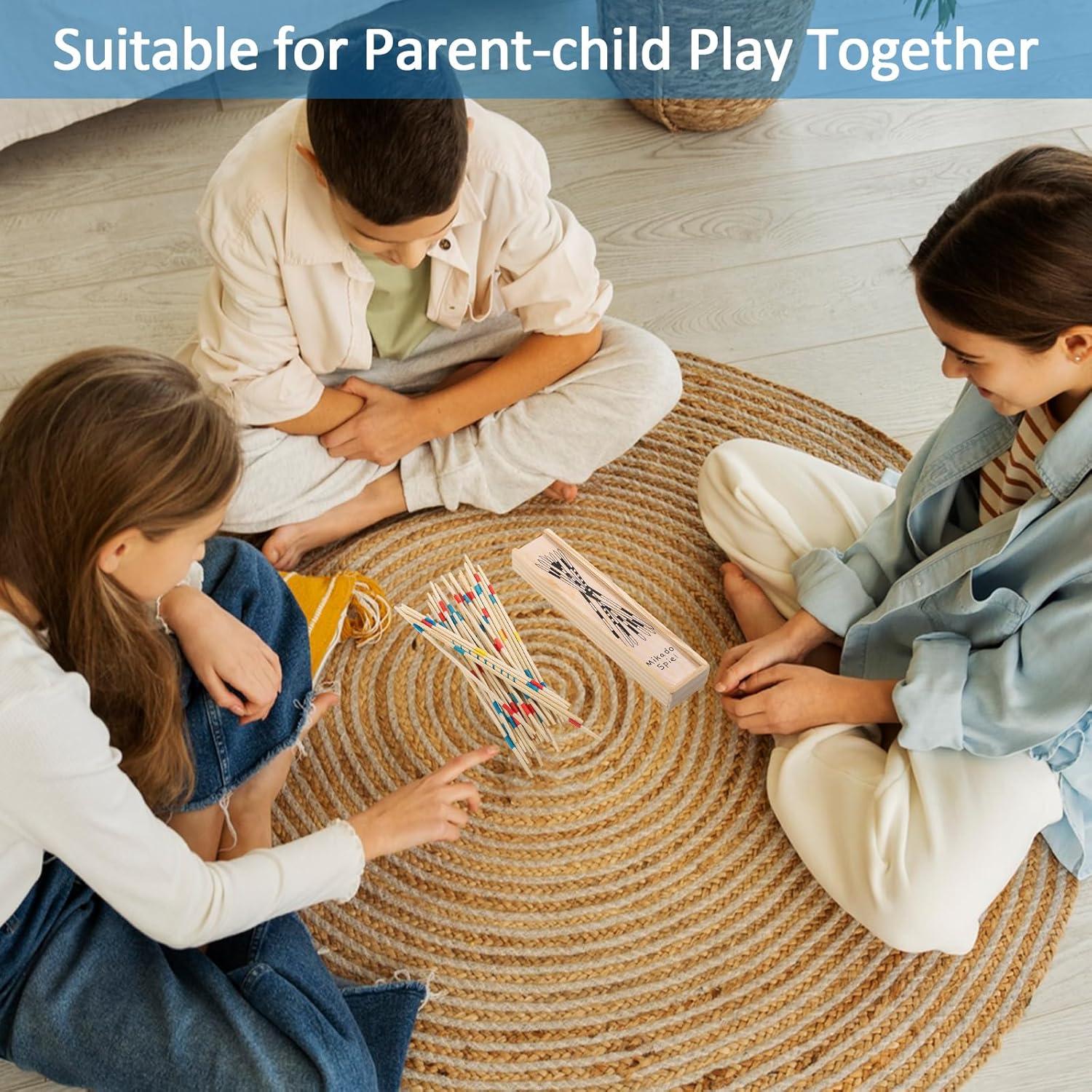 Juego de Palitos de Recoger HuangQiao - 93 Piezas con Caja