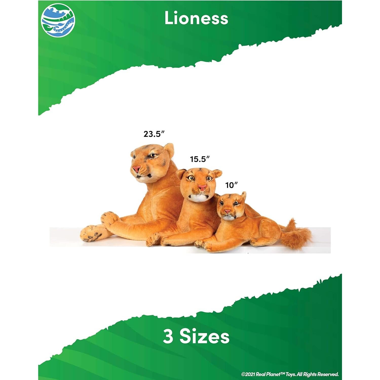 Juguete de Peluche León Real Planet 39.37 cm para Niños