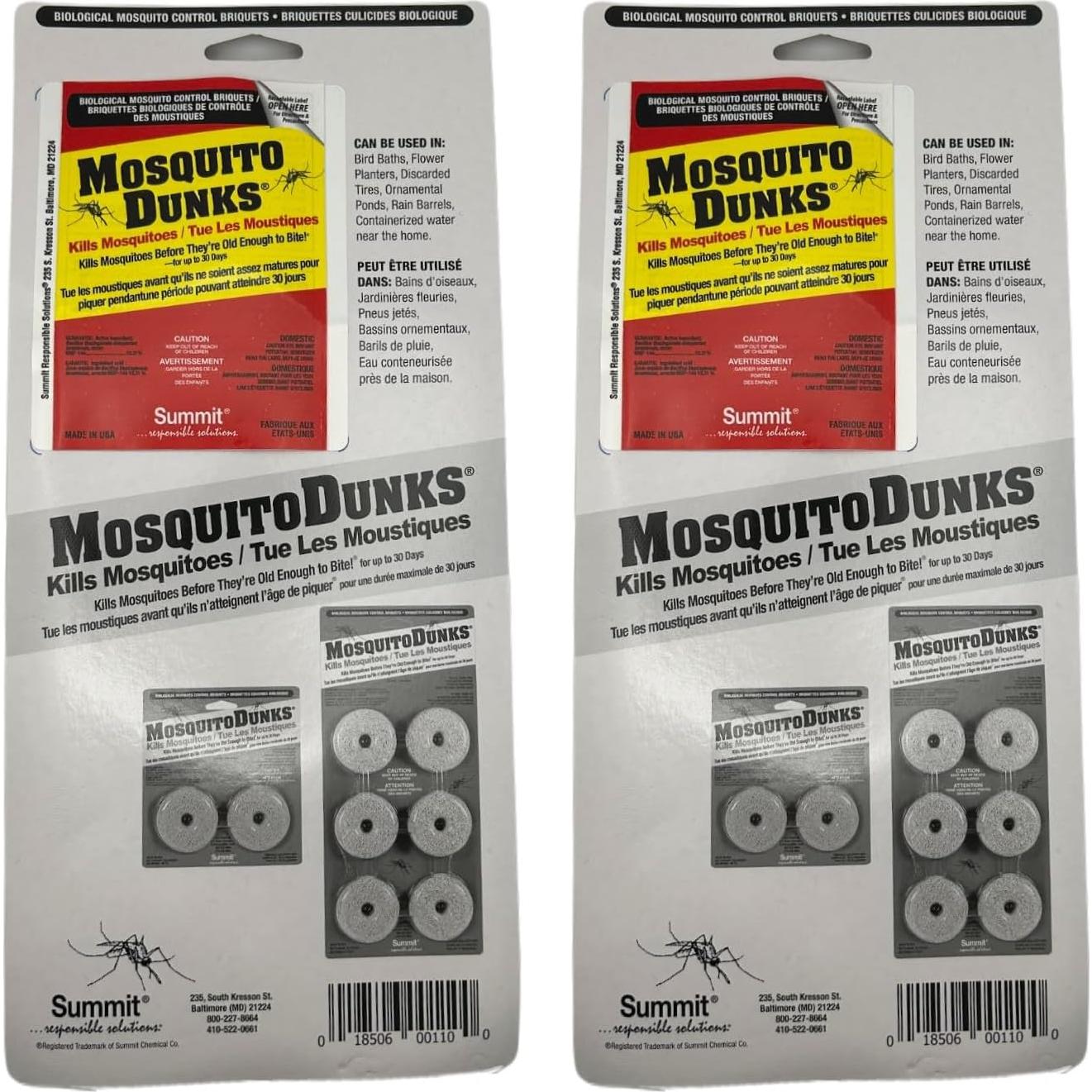 Paquete de 2 Dunks para Mosquitos Summit 0,09 kg