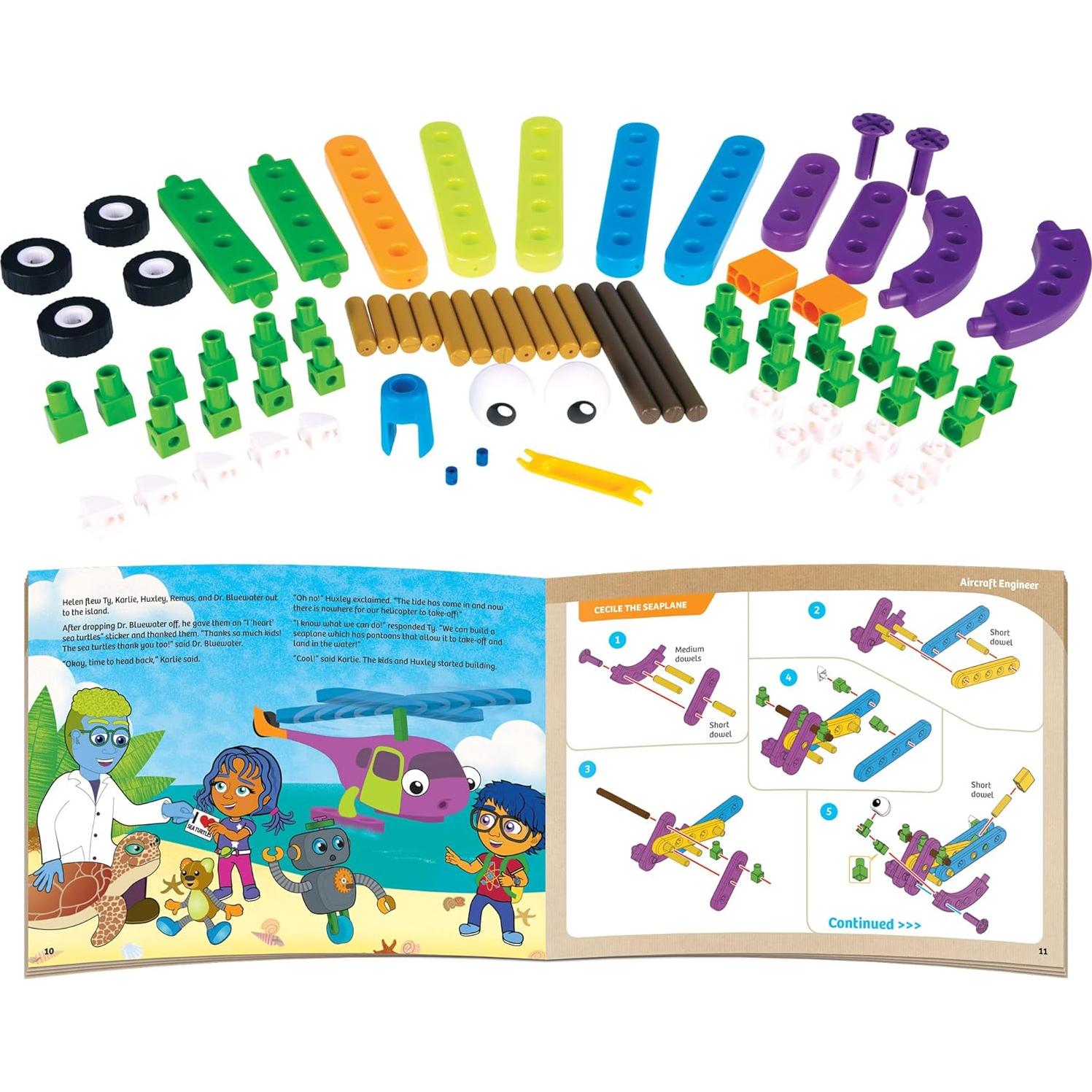 Kit de Ingeniería para Niños Thames & Kosmos - Aeronaves 73 Piezas