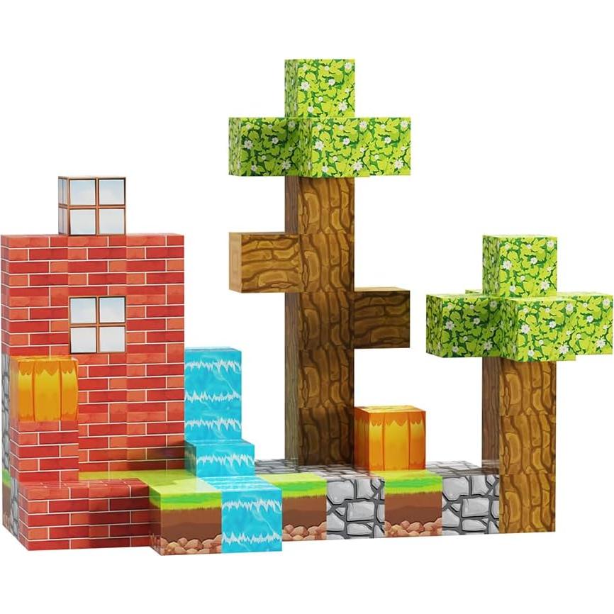 Bloques Magnéticos de Construcción Shantou 63 PCS para Niños