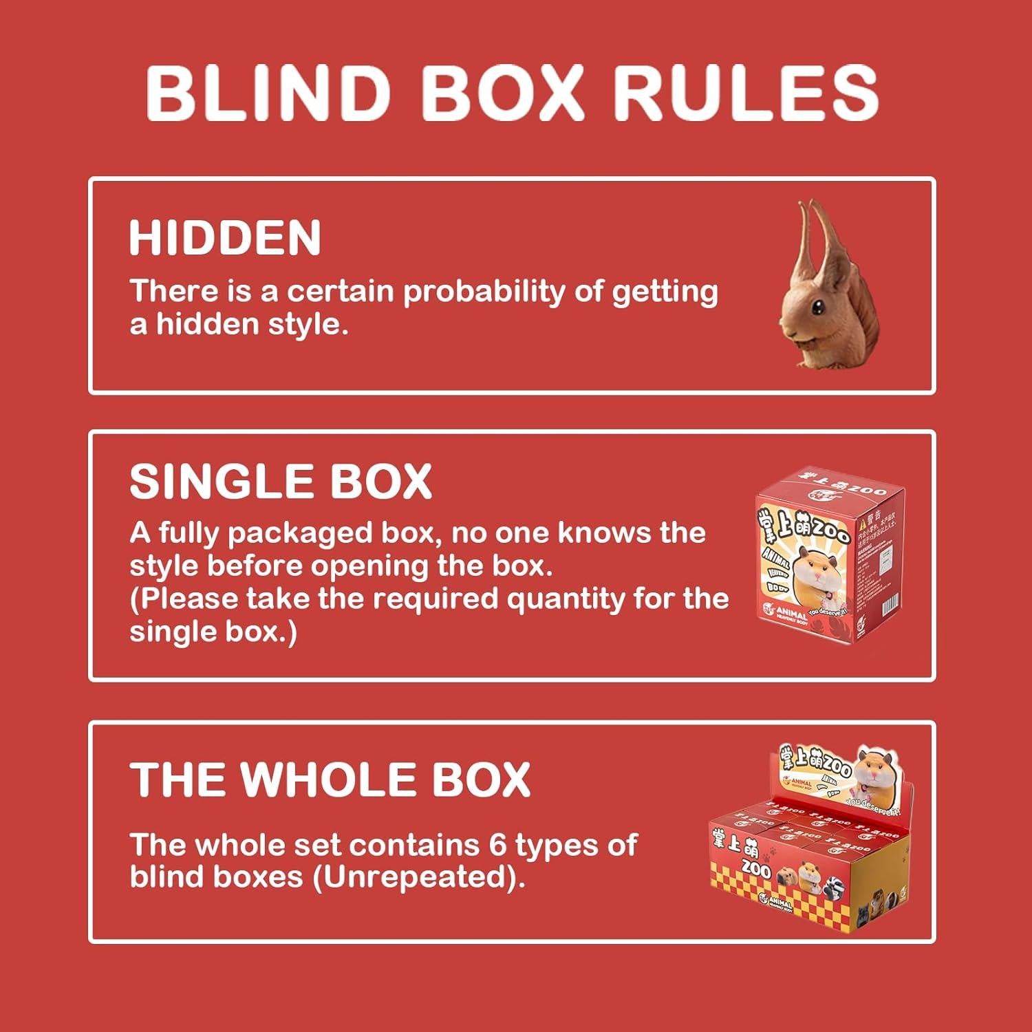 BEEMAI Pocket Cute Zoo Caja Sorpresa 6 Figuras Coleccionables