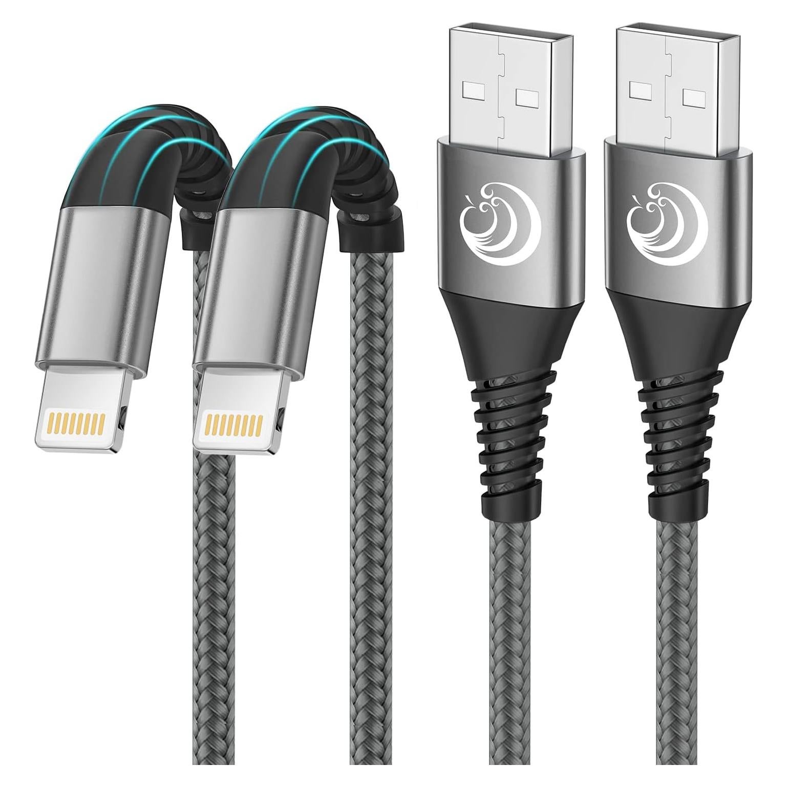 Cargador Lightning Yosou 3M (2 Unidades) Carga Rápida iPhone