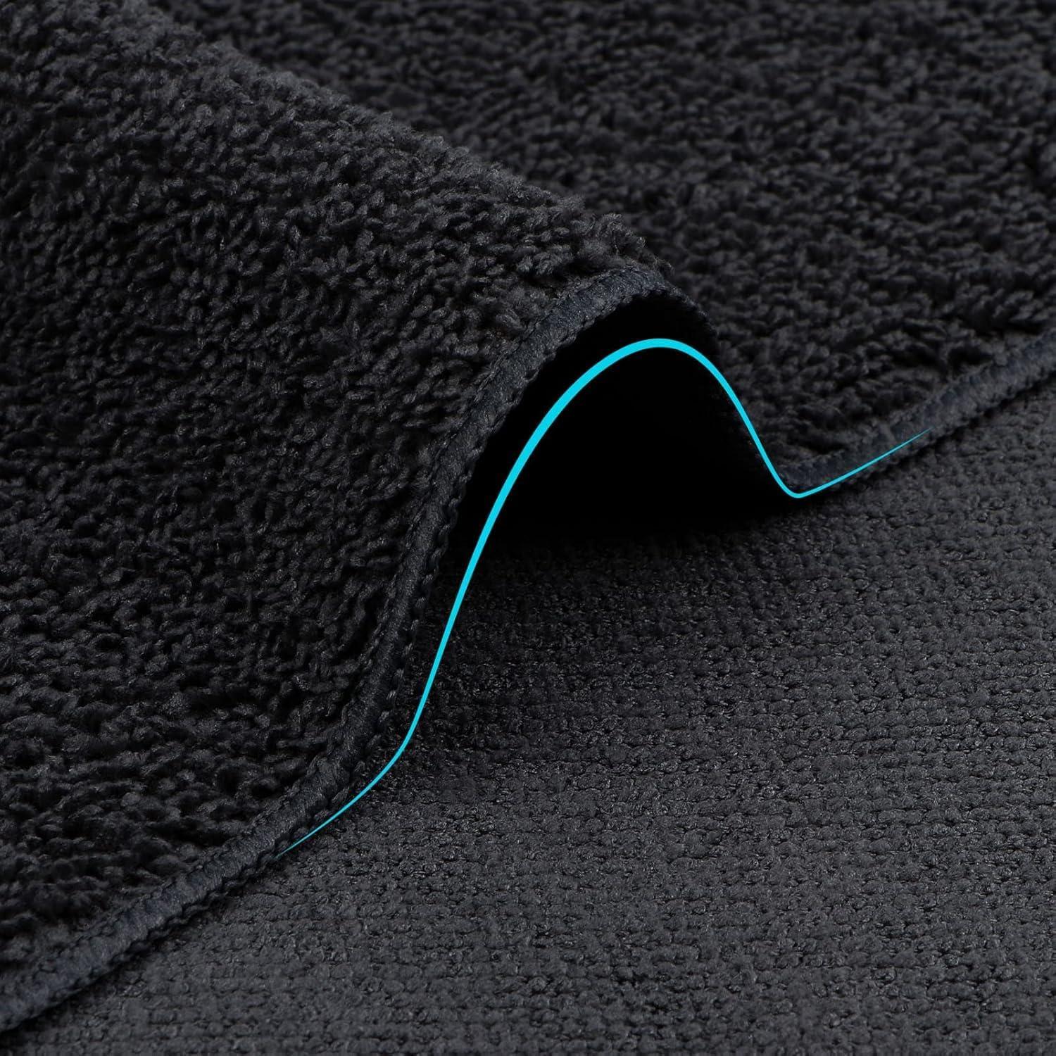 Juego de 100 Toallas de Microfibra Orighty 30x30 cm Negras