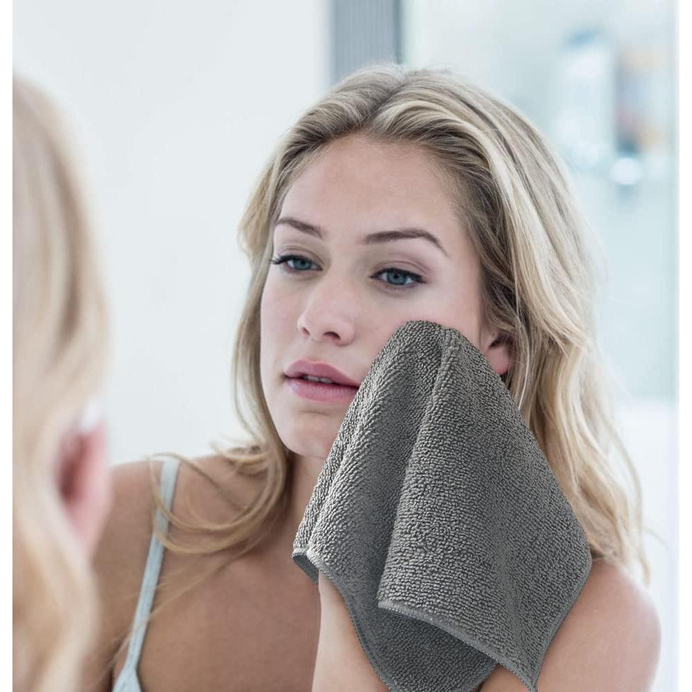 Conjunto de Toallas de Microfibra Orighty 50 Piezas 30x30 cm Gris