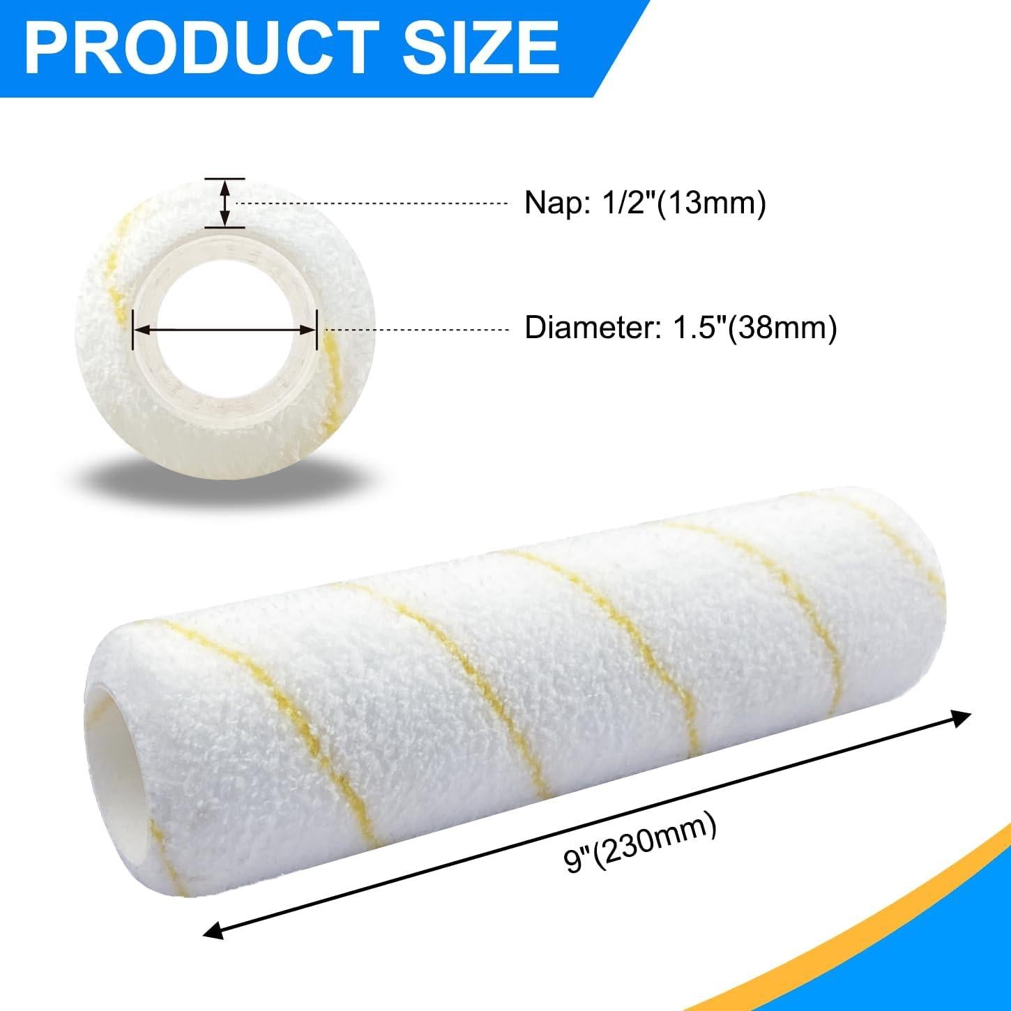 Cubiertas de rodillo de pintura microfibra Origin 9" 3-pack