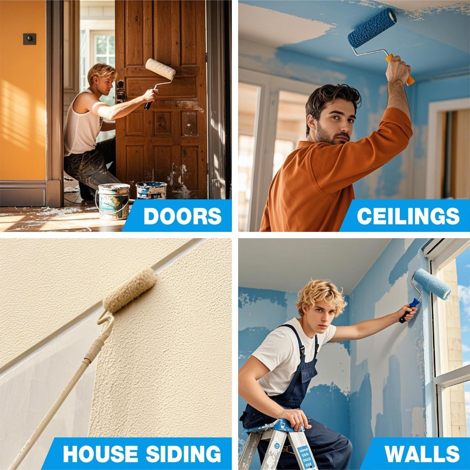 Cubiertas de rodillo de pintura microfibra Origin 9" 3-pack