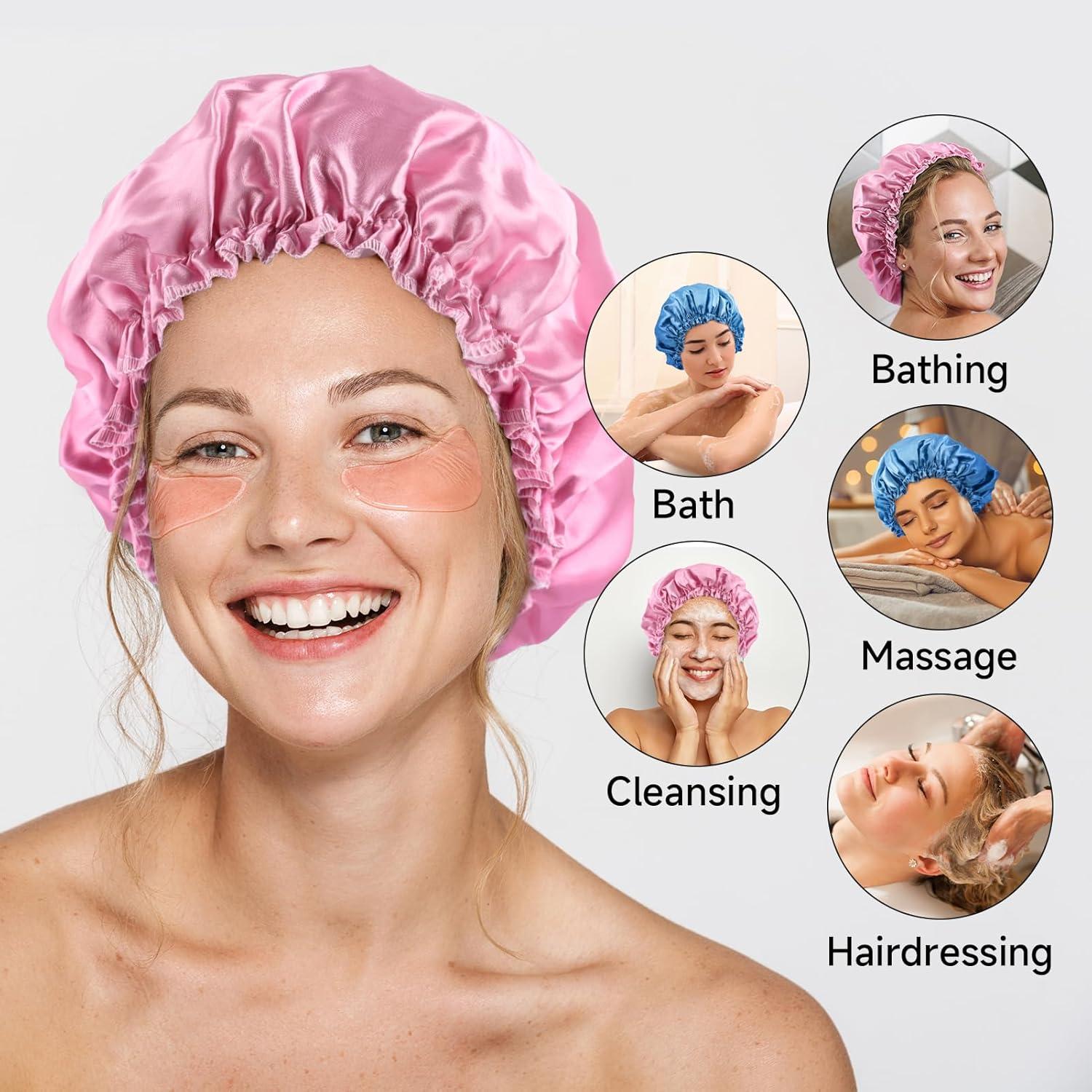 Gorro de Ducha Reutilizable PURAIMA - Impermeable 4 Pcs