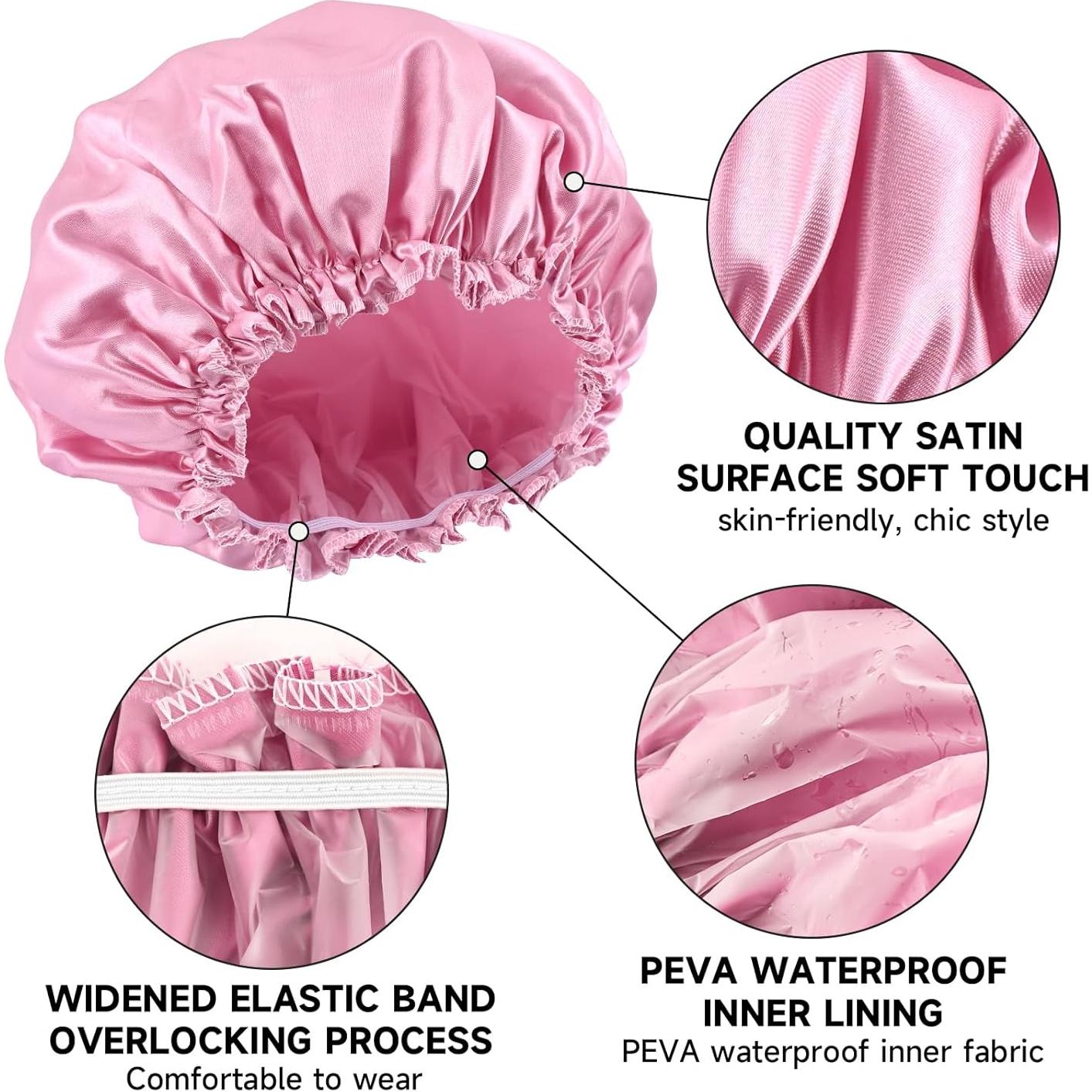 Gorro de Ducha Reutilizable PURAIMA - Impermeable 4 Pcs