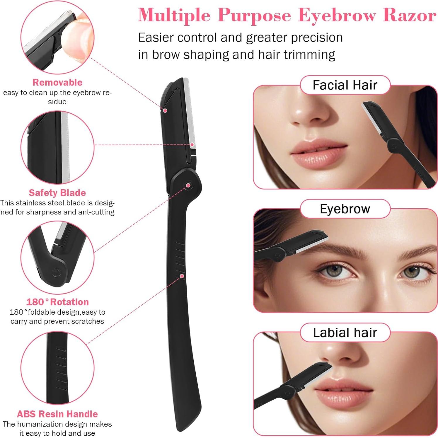 Juego de Pinzas de Acero Inoxidable Hyxhappy 9 Piezas con Estuche