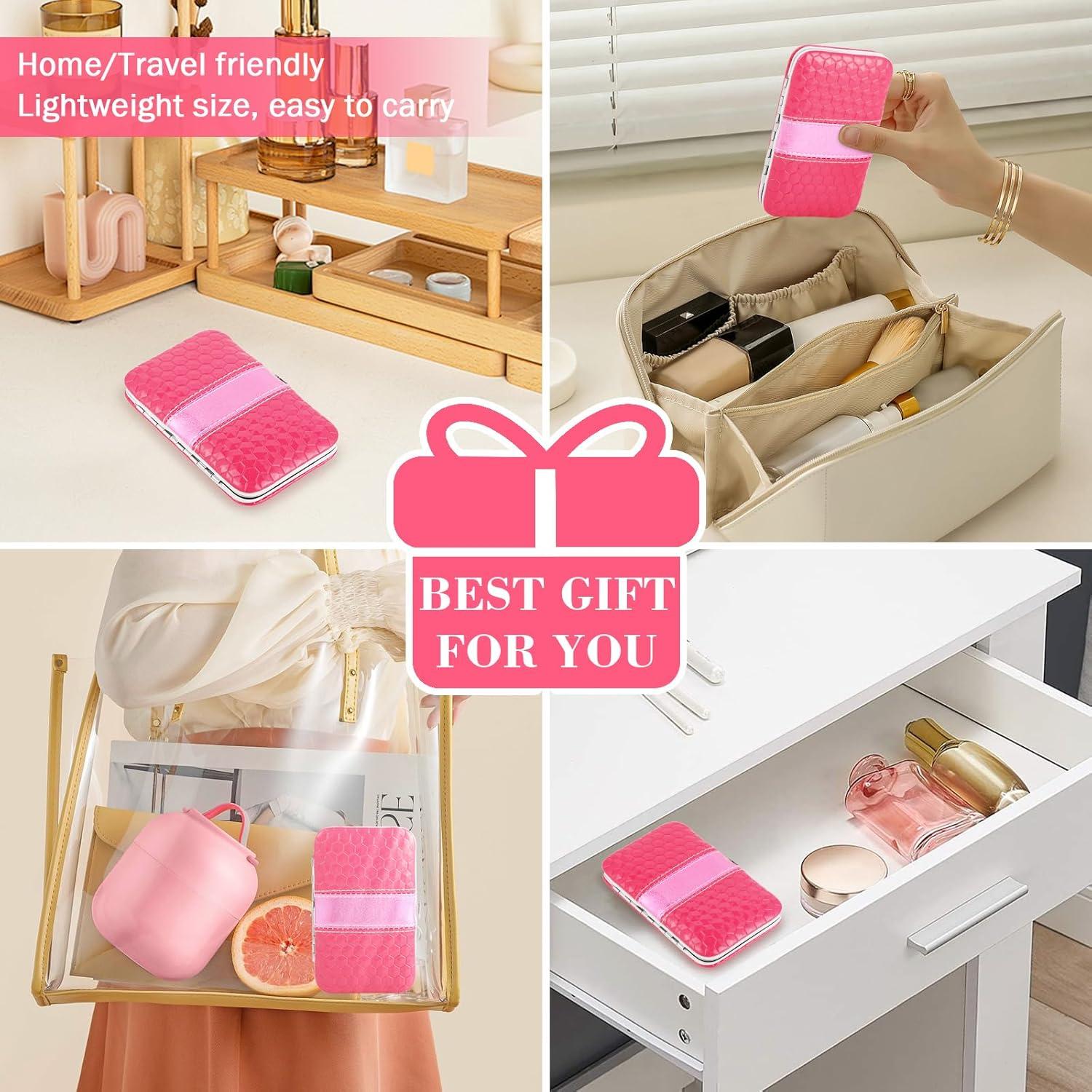 Juego de Pinzas de Acero Inoxidable Hyxhappy 9 Piezas con Estuche