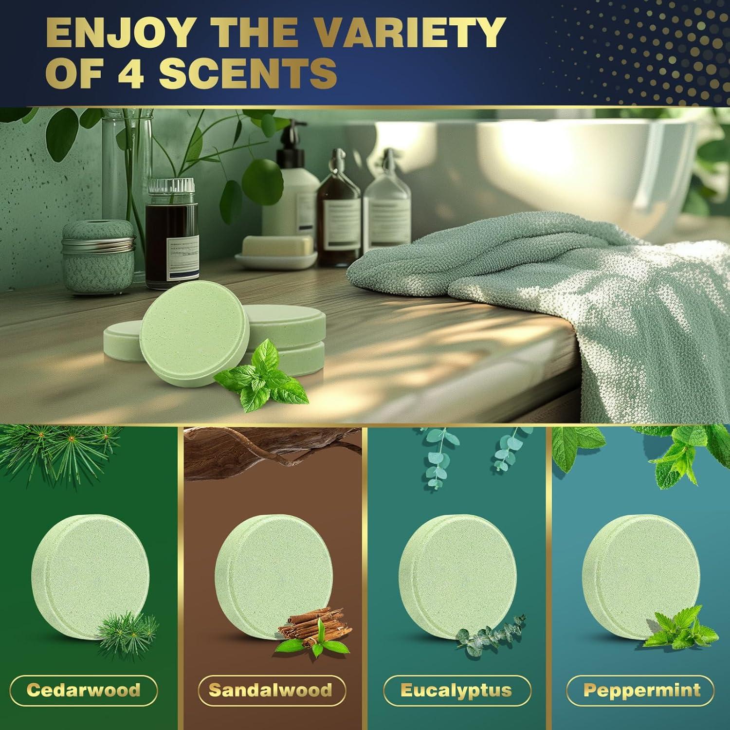 Aromatizantes de Ducha Qivatex - 8 Paquete Aromaterapia Relax