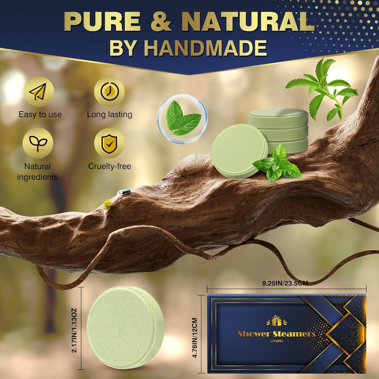 Aromatizantes de Ducha Qivatex - 8 Paquete Aromaterapia Relax