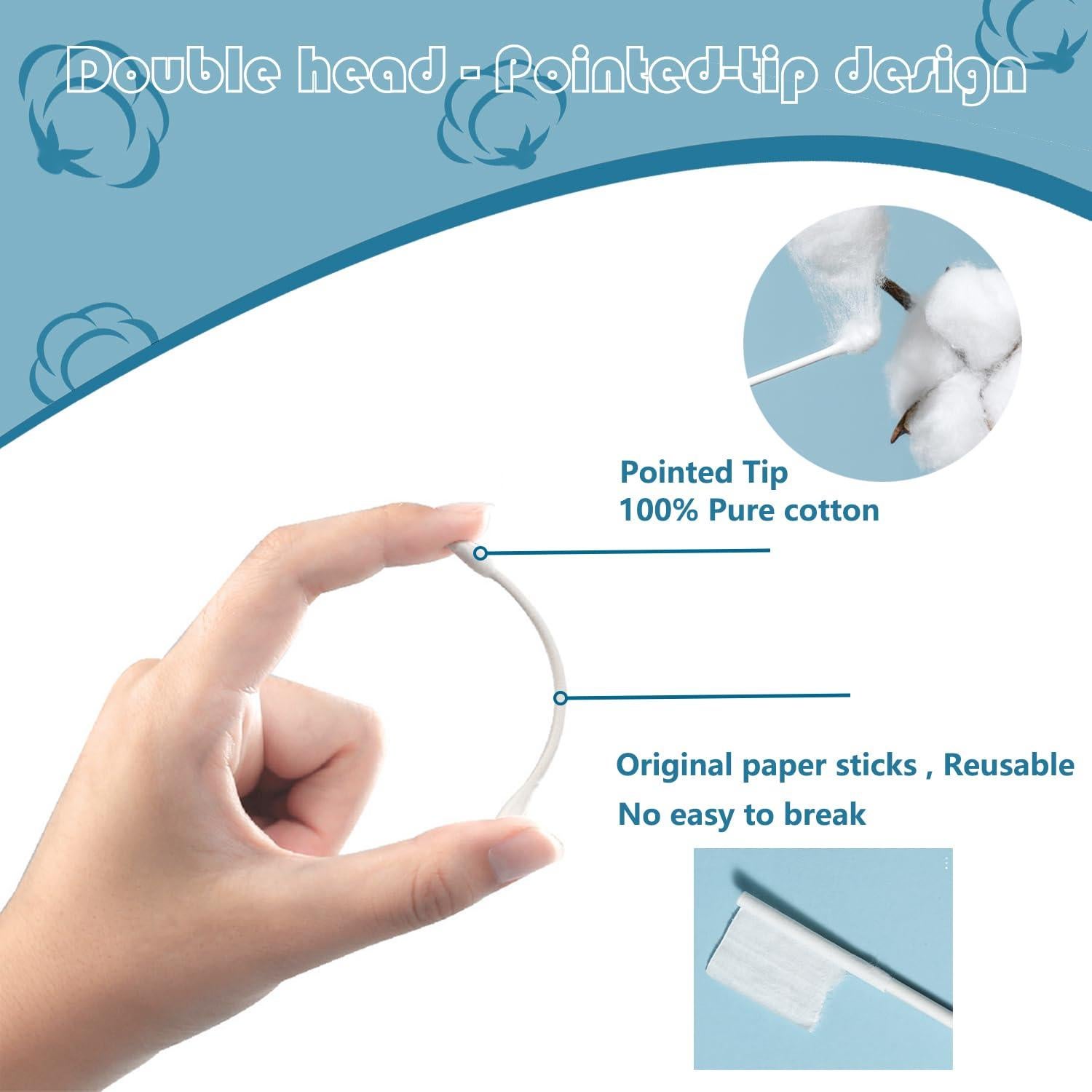 Hisopos de Algodón Doble Punta 300pcs Quanzhou 7.62cm